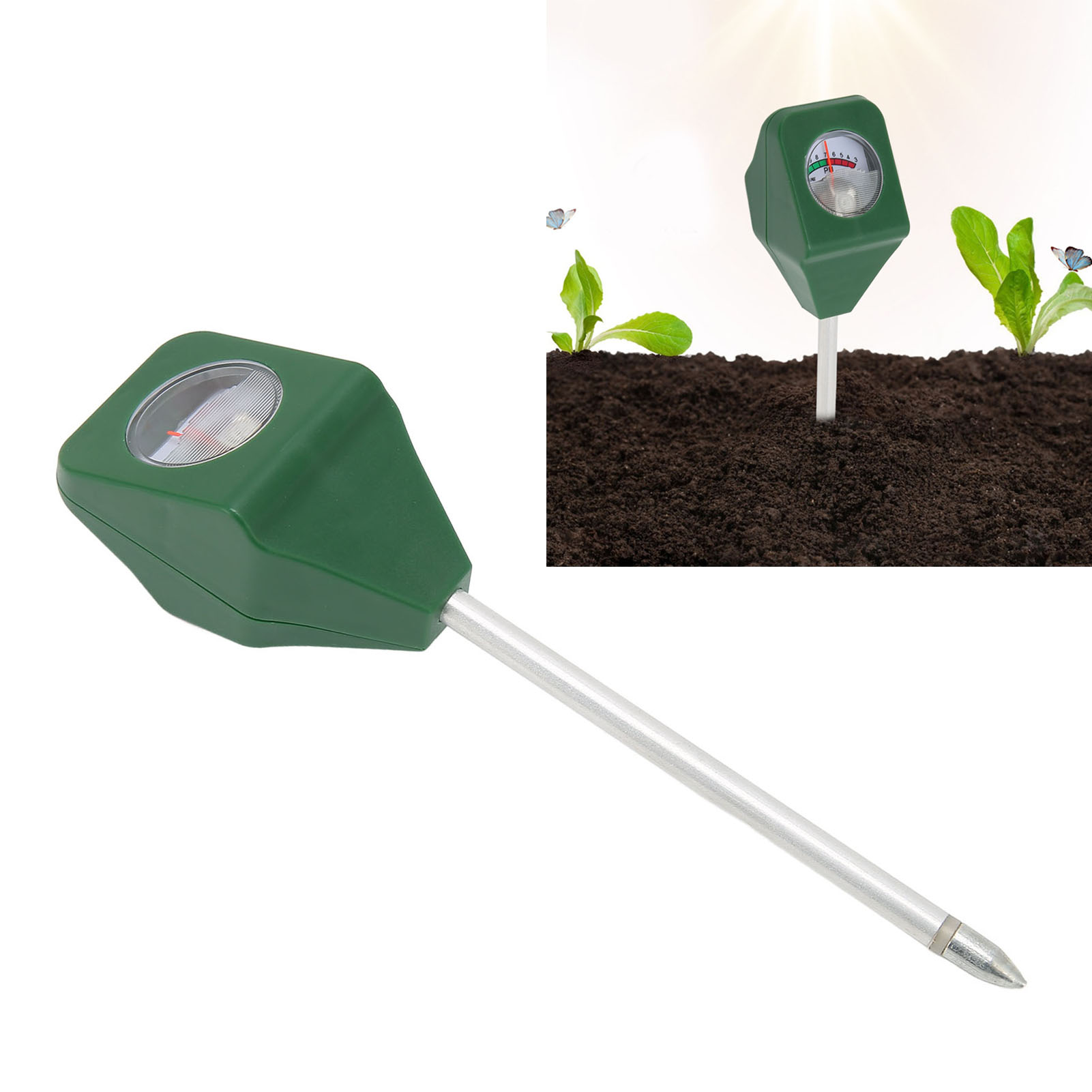 Mini-ph-bodenmessgerät, Tragbare Ein-nadel-sonde Für Den Gartenbau, Geeignet Für Blumen Und Rasenflächen
