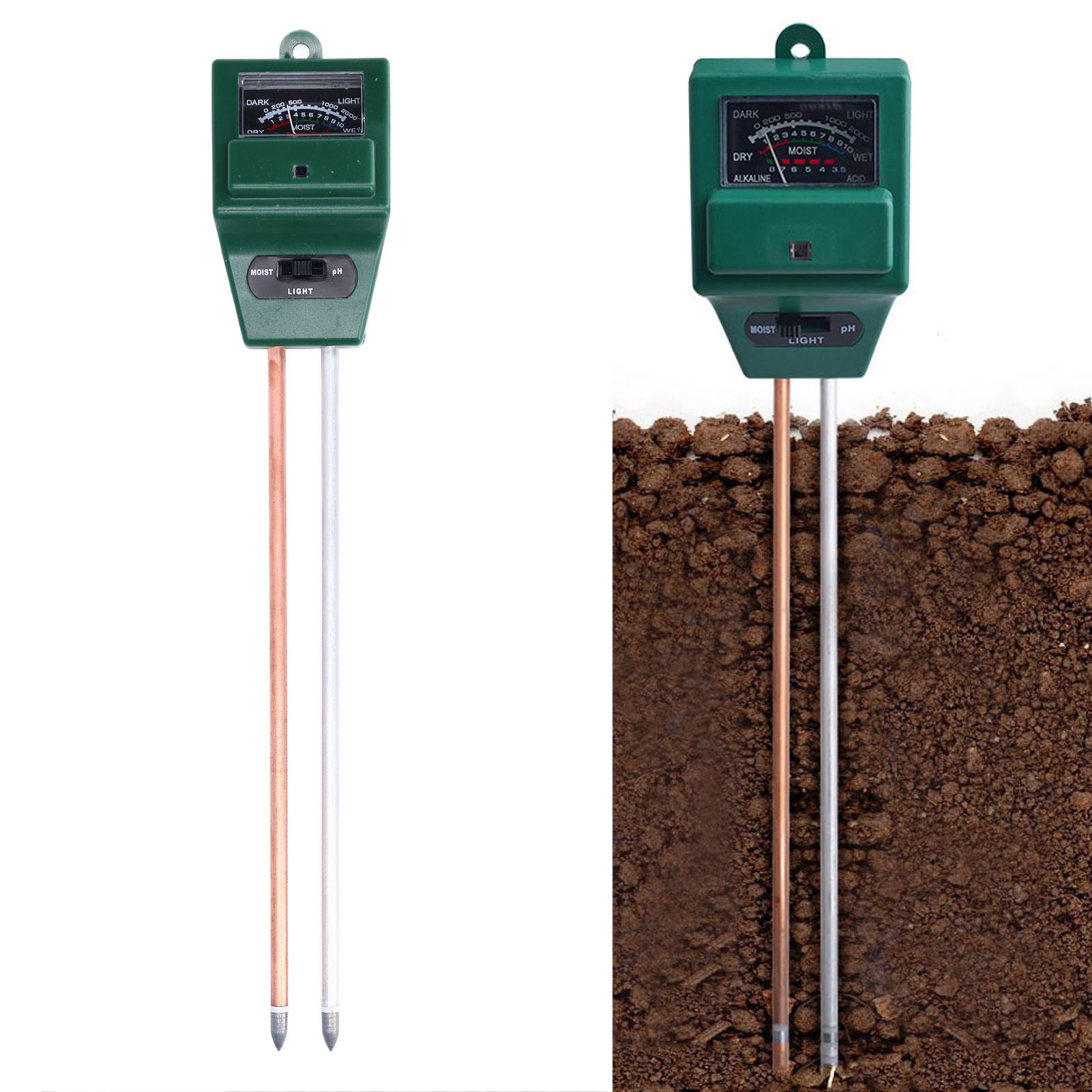 Drei-in-eins-bodenprüfgerät, Multifunktionales Ph-meter, Hygrometer