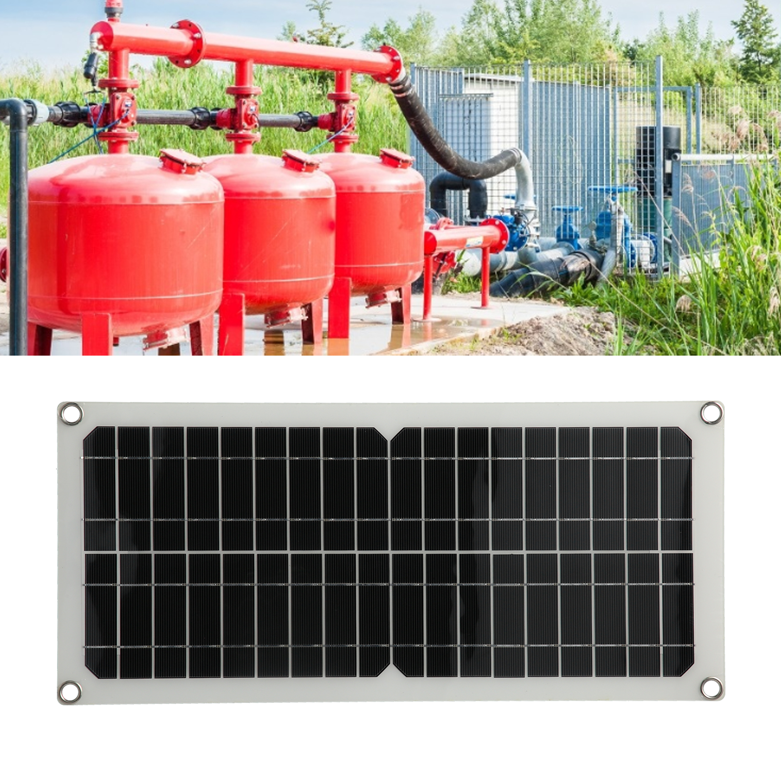 18w 12v Halbflexibles Solarpanel Mit Batterieladegerät Für Auto, Boot Und Outdoor-zubehör