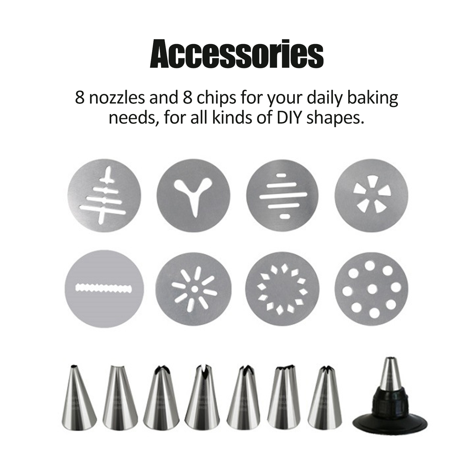 Amazon Backset: Spritzpistole, Förmchen, Spritztüllen, Schmelzlöffel, Butter, Edelstahlutensilien