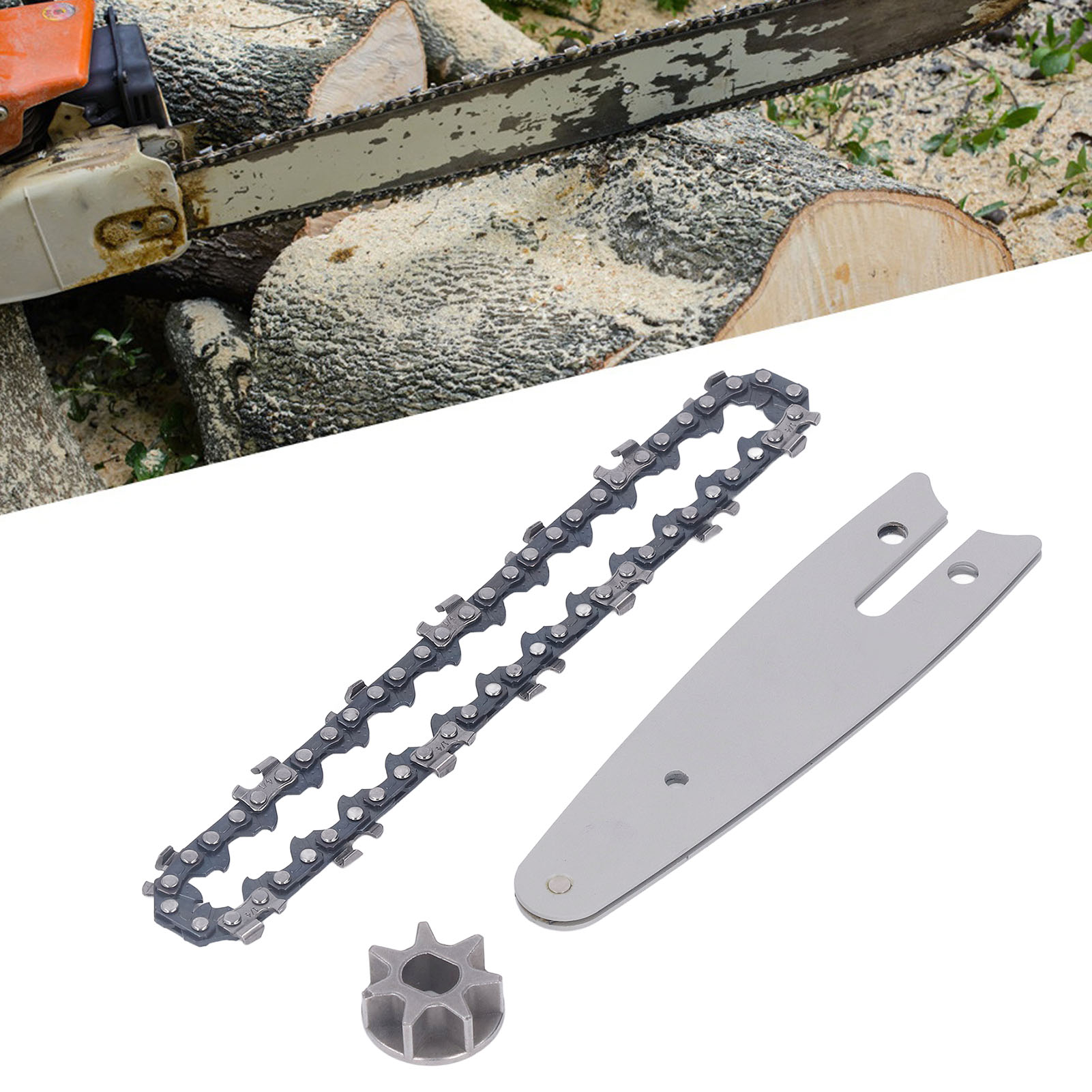 Kettenritzel-set Mit 129-mm-führungsplatte, Kompatibel Mit 4-zoll-elektro-minikettensägen Und Tragbaren Elektro-astsägen.