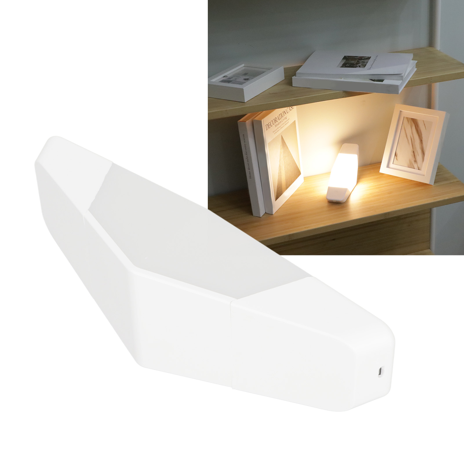 Led-nachtlicht, Kreatives Nachtlicht Für Zuhause, Nachttischlampe Mit Schwerkraftsensor, Lichtintensität Durch Einfaches Drücken Einstellbar.