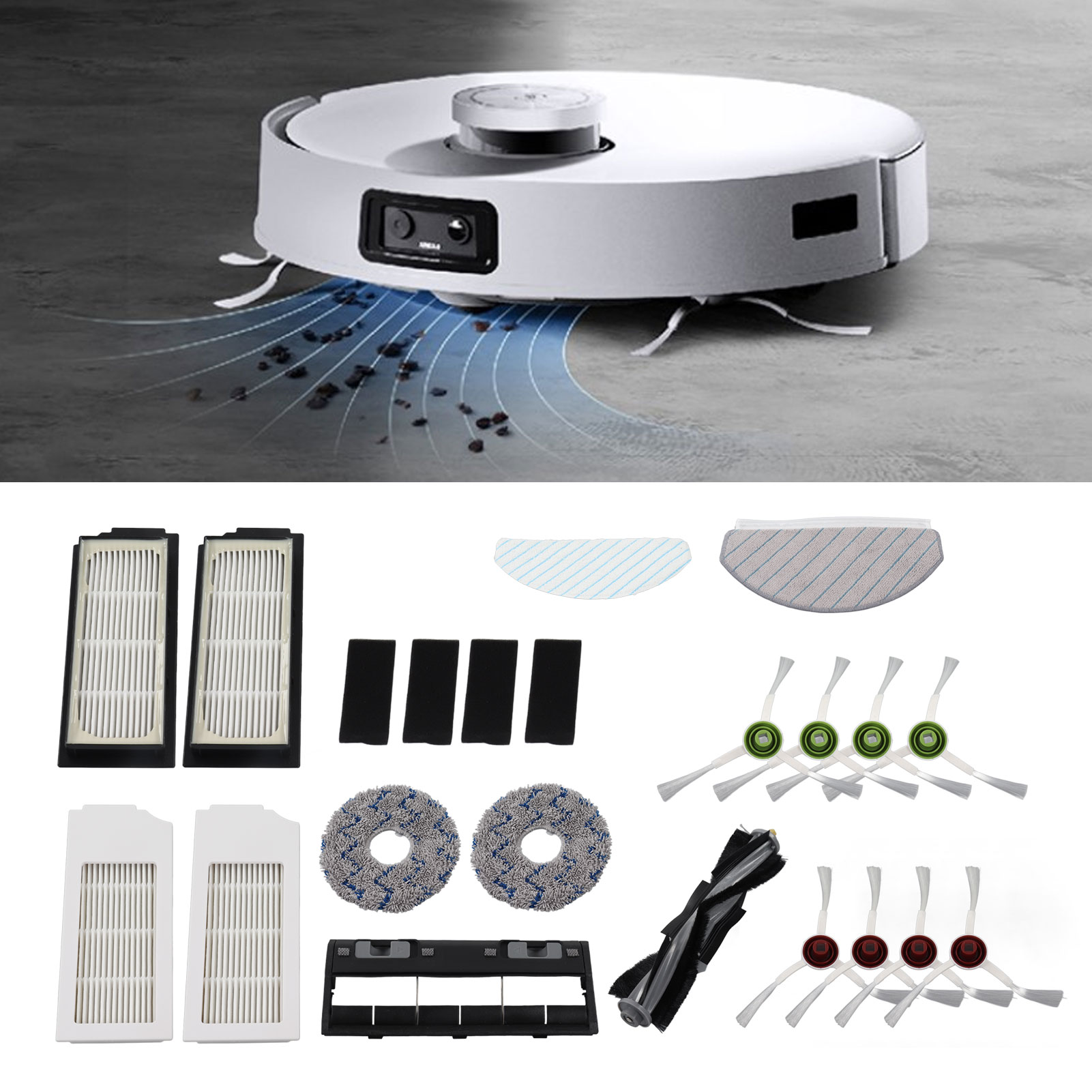Zubehörset Für Den Ecovacs T10/t10 Turbo Saugroboter