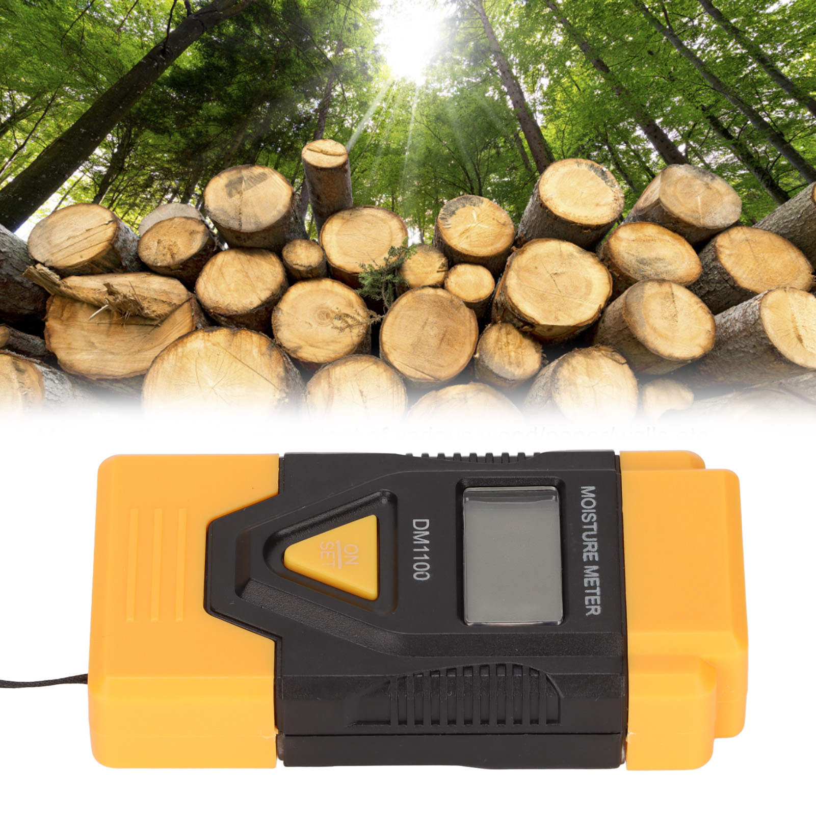 Dm1100 – Digitales 3-in-1-feuchtigkeitsmessgerät Für Holz, Pappe Und Erde