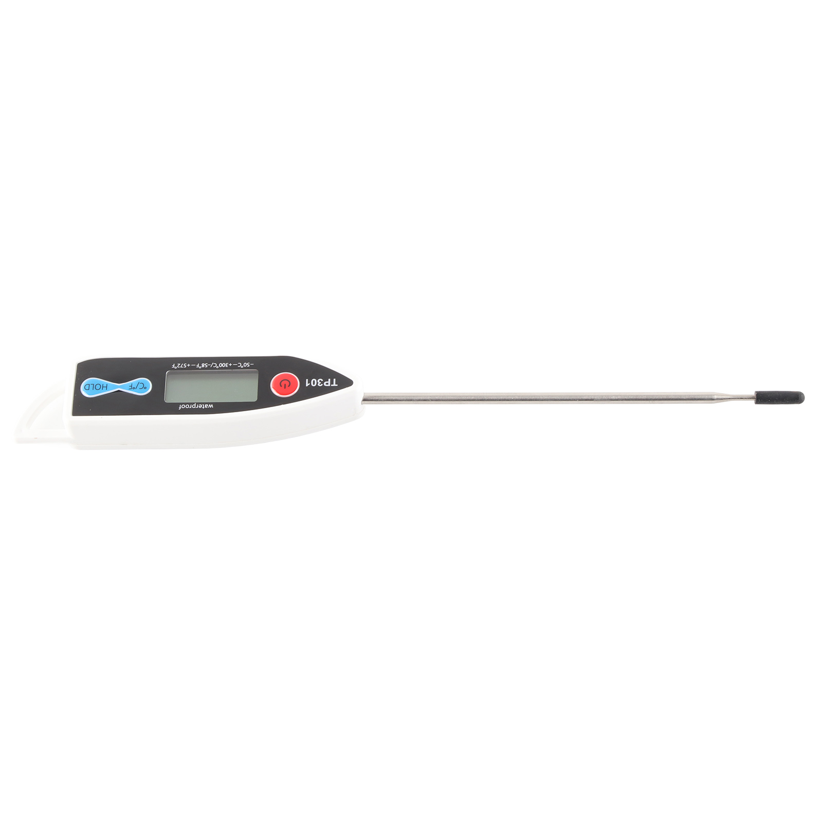 Schnell Messendes Lebensmittelthermometer, Temperaturbereich -50 Bis 300 Grad Celsius, Vollständig Wasserdicht, Temperaturmessung In Drei Sekunden (material: Weißes Abs).