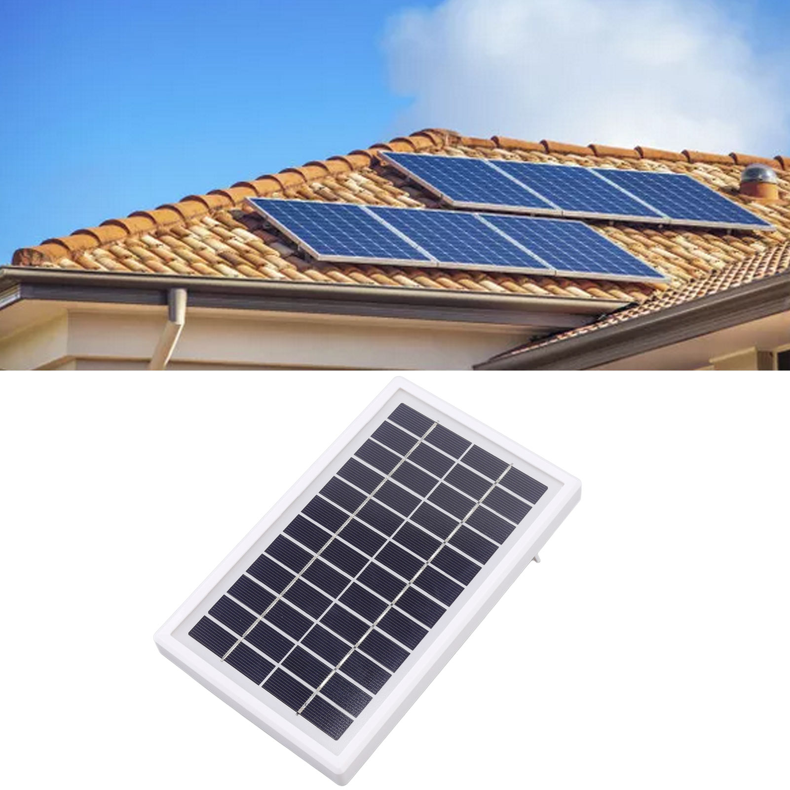 3-w-12-v-solarpanel Aus Polykristallinem Silizium, Solarmodul Mit Rahmen, 12-v-gleichstromausgang