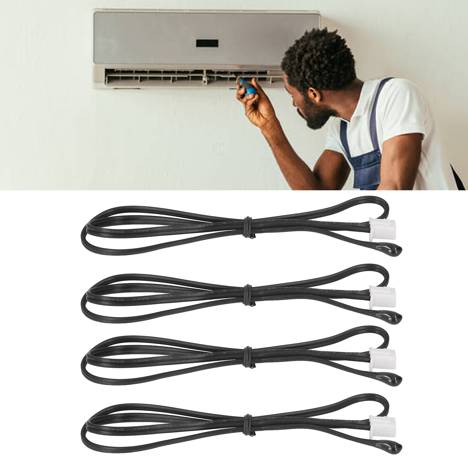 10k Temperatursensor, Temperatursensor Für Klimaanlagen, Temperaturfühler Mit Gummikopf, Verkauft In 10er-packungen.