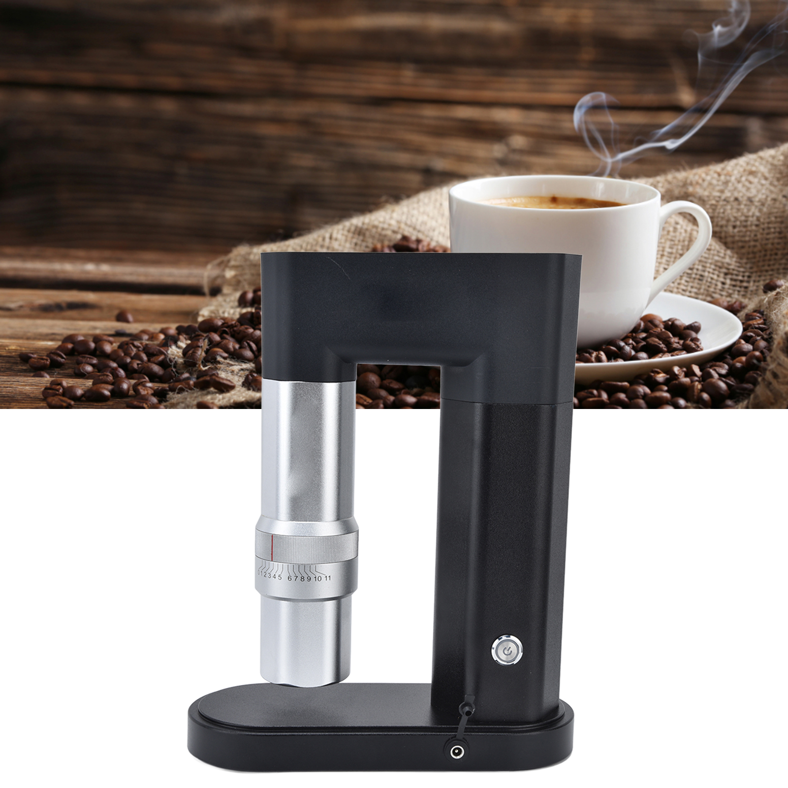 Elektrische/manuelle 2-in-1-kaffeemühle, Kaffeebohnenmühle, Elektrische Mühle, Handkurbelmühle, Zwei-in-eins-mühle, Europäischer Standard Ac100-240v