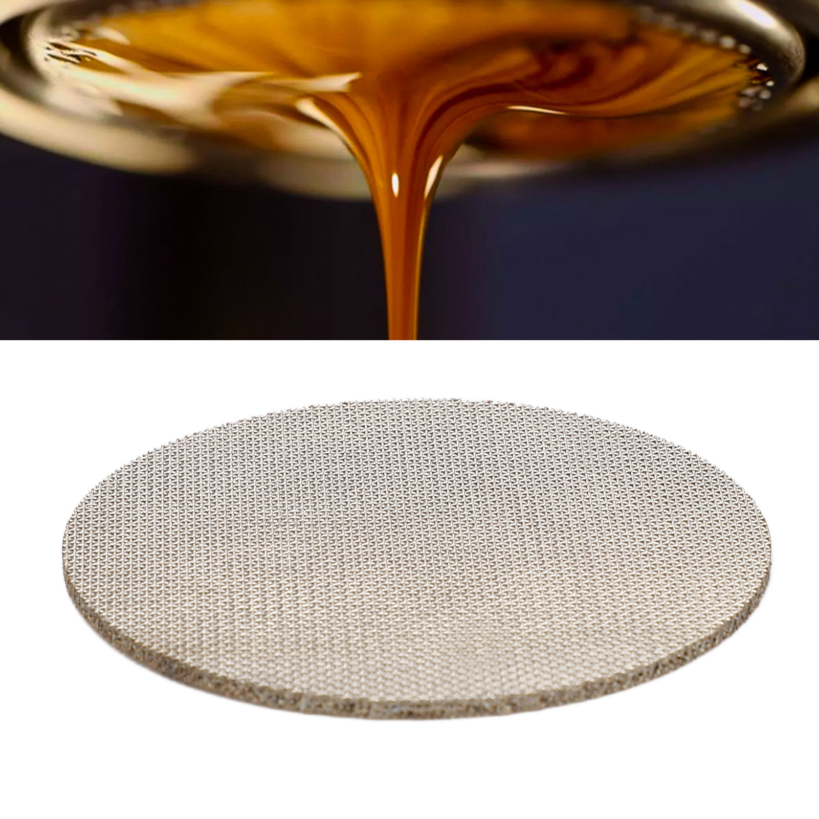 51 Mm Gesinterte Mehrschicht-kaffeefilterscheibe Aus Edelstahl 304, Runde Gesinterte Siebfilterscheibe Zur Sekundären Abscheidung Von Kaffeesatz, 100 Μm