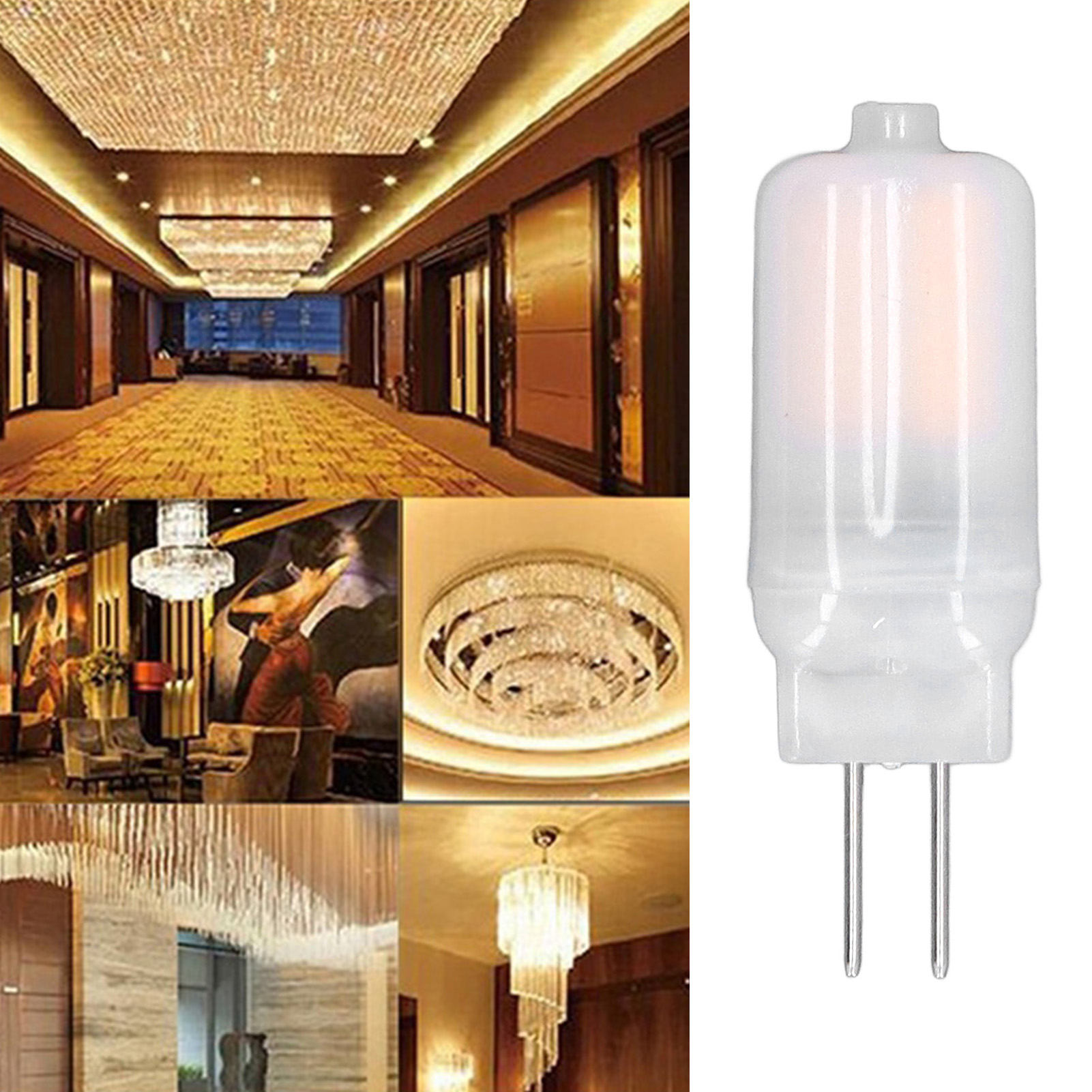 G4 3w Led-lampe, Kleine 12v Led-lampe, Pendelleuchte, Deckenleuchte, Wandleuchte, Tischleuchte, 6er-pack / Warmweiß