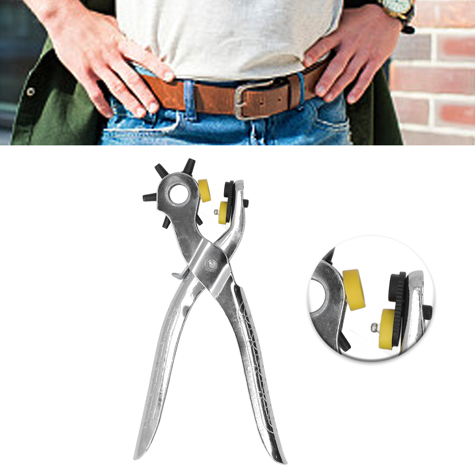 20-cm-gürtelstanze, Lochzange, Multifunktions-lochzange, Stanzwerkzeug, Metallschnallen-set Für Bastelarbeiten