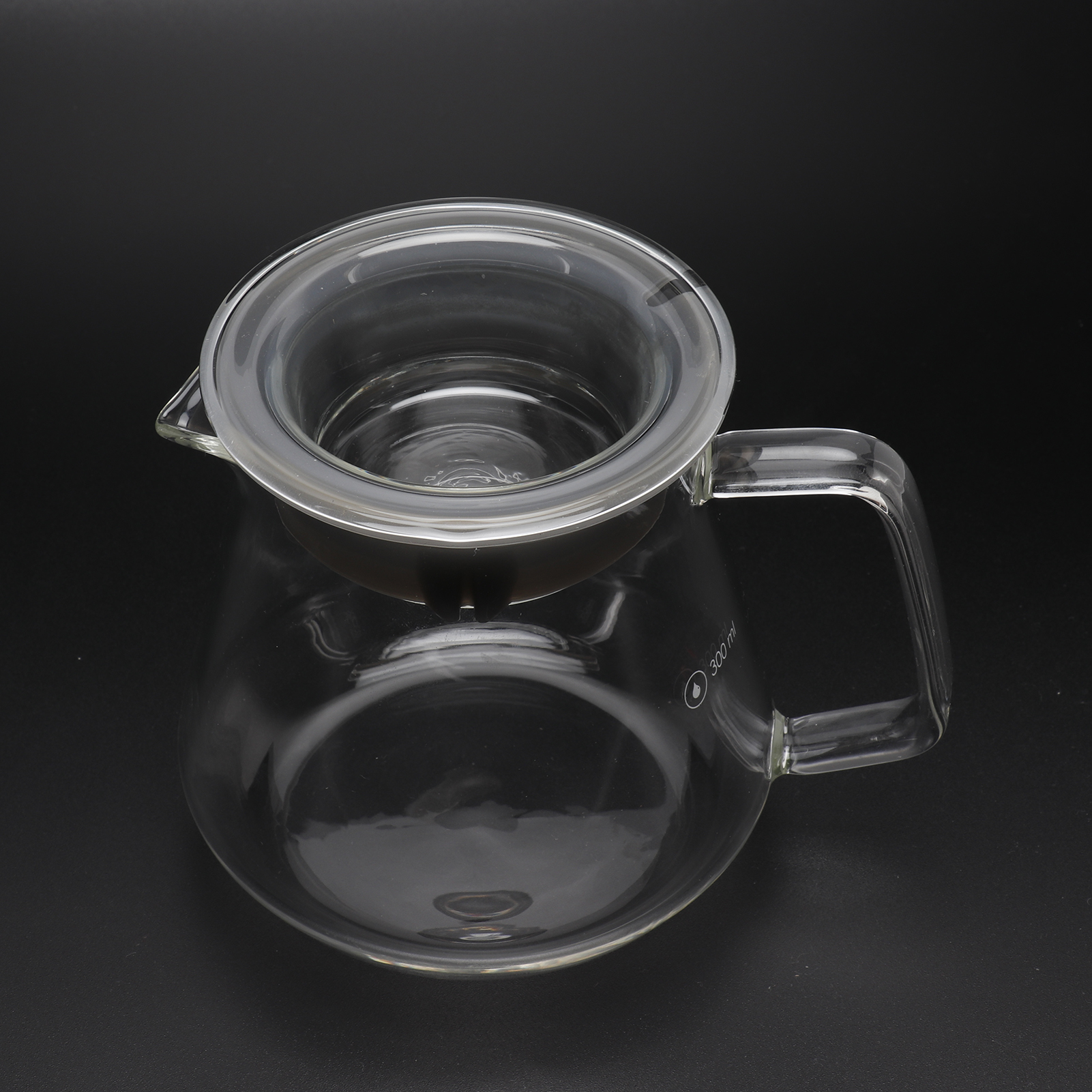 Kaffeefilterkanne Aus Glas, 300 Ml, Ideal Für Zuhause, Büro, Café Oder Geschäft.