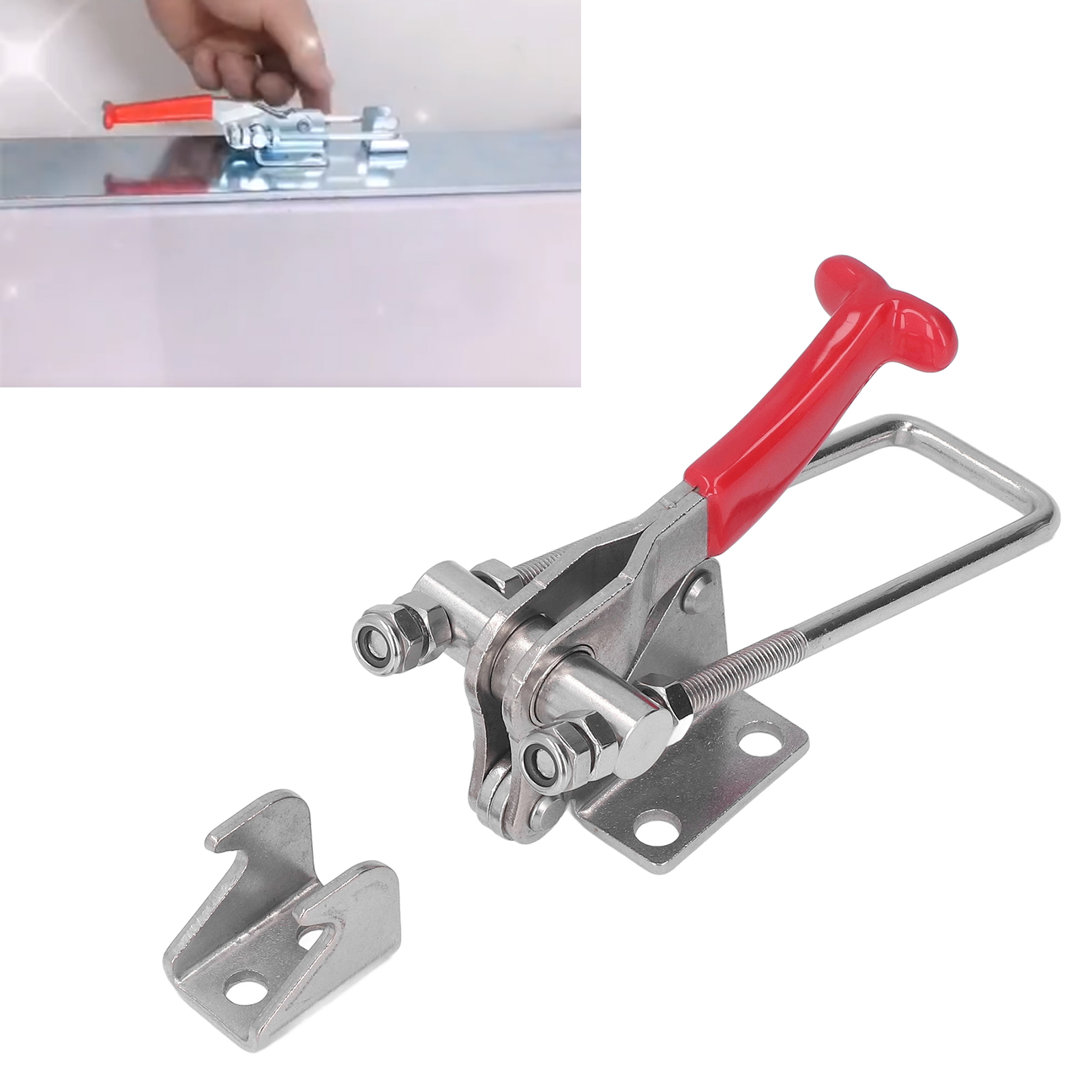 Robuste, Verstellbare Schnellspannklemme Aus Edelstahl Mit Metallverschluss, Mittlere Größe Gh-431-ss