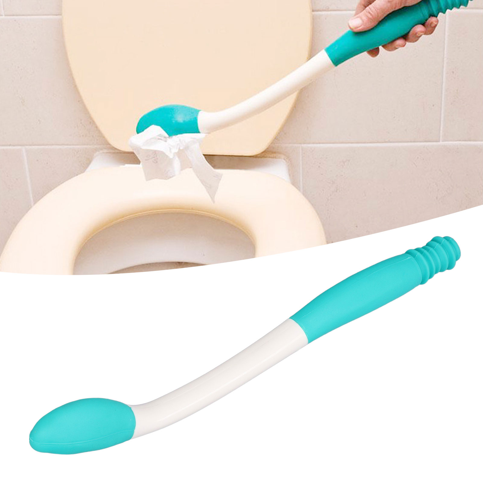Hilfe Bei Der Toilettenreinigung Für Ältere Menschen Und Schwangere, Wodurch Das Bücken Entfällt.