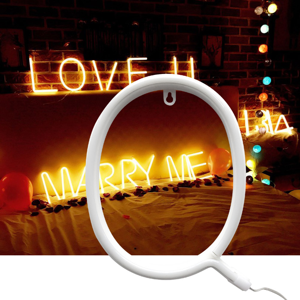 Dekorative Led-neonbuchstabenlampe Für Heiratsanträge, Partys Und Den Heimgebrauch (q)