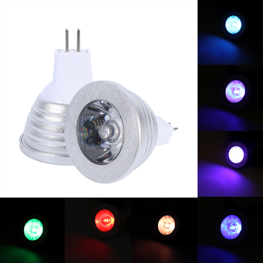 Mr16 3w Rgb-led-lampe Mit Farbwechselfunktion, 12v-24v, Mit Fernbedienung Für Die Heimbar