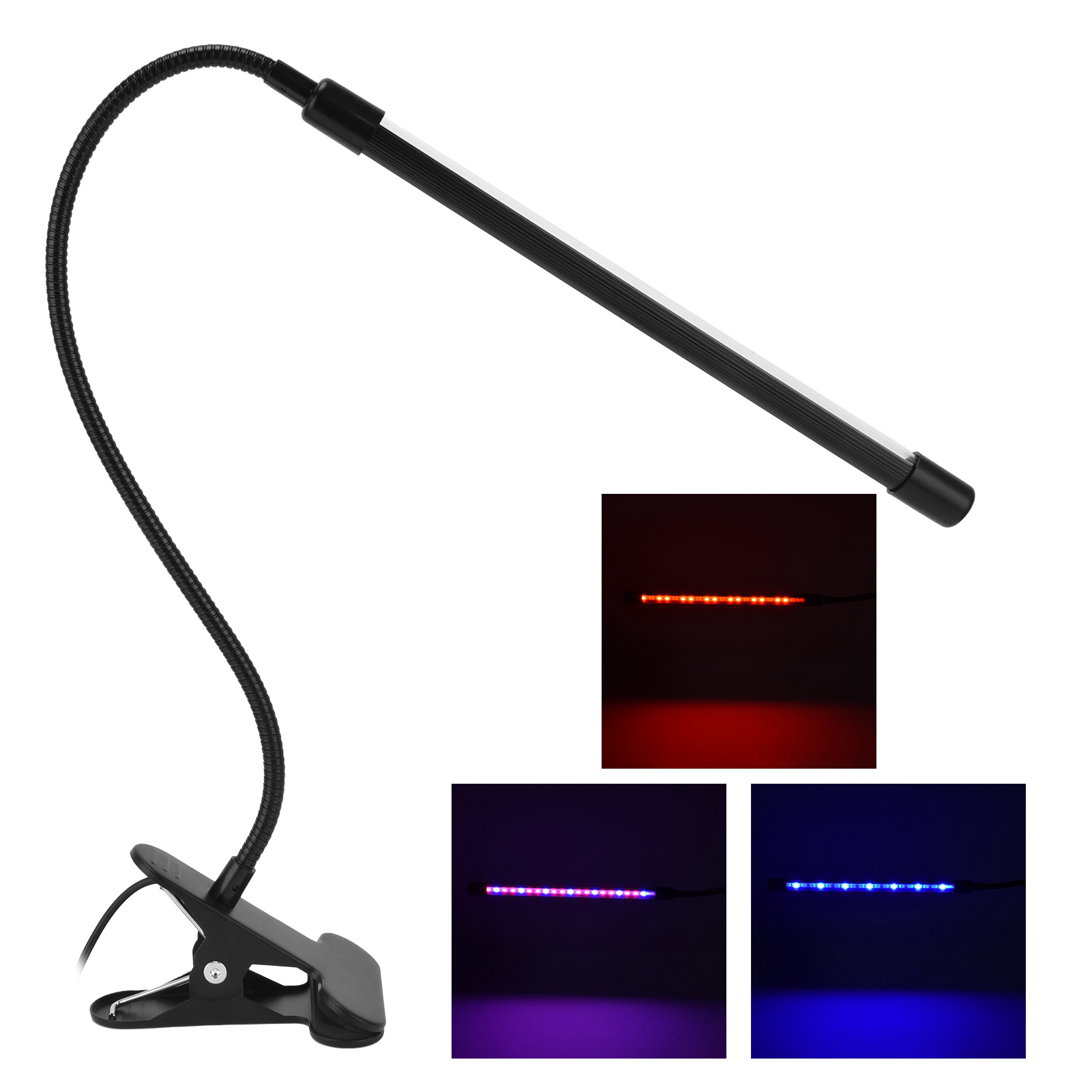 Led-pflanzenlampe Mit Klemme, 5v, Usb, Automatischer Zeitschaltuhr, Für Zimmerpflanzen, Gewächshäuser Und Hydrokultur.