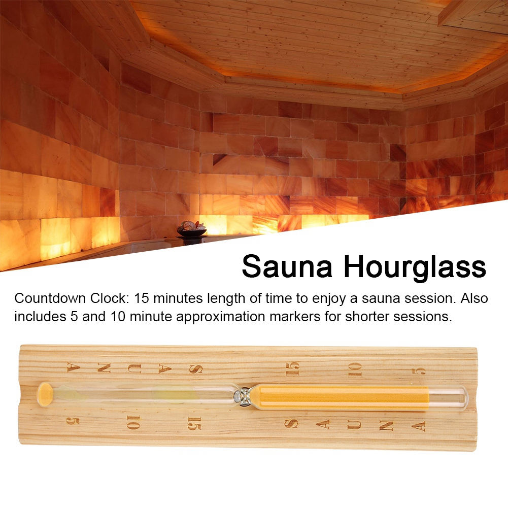 Sauna-sanduhr, 15-minuten-countdown