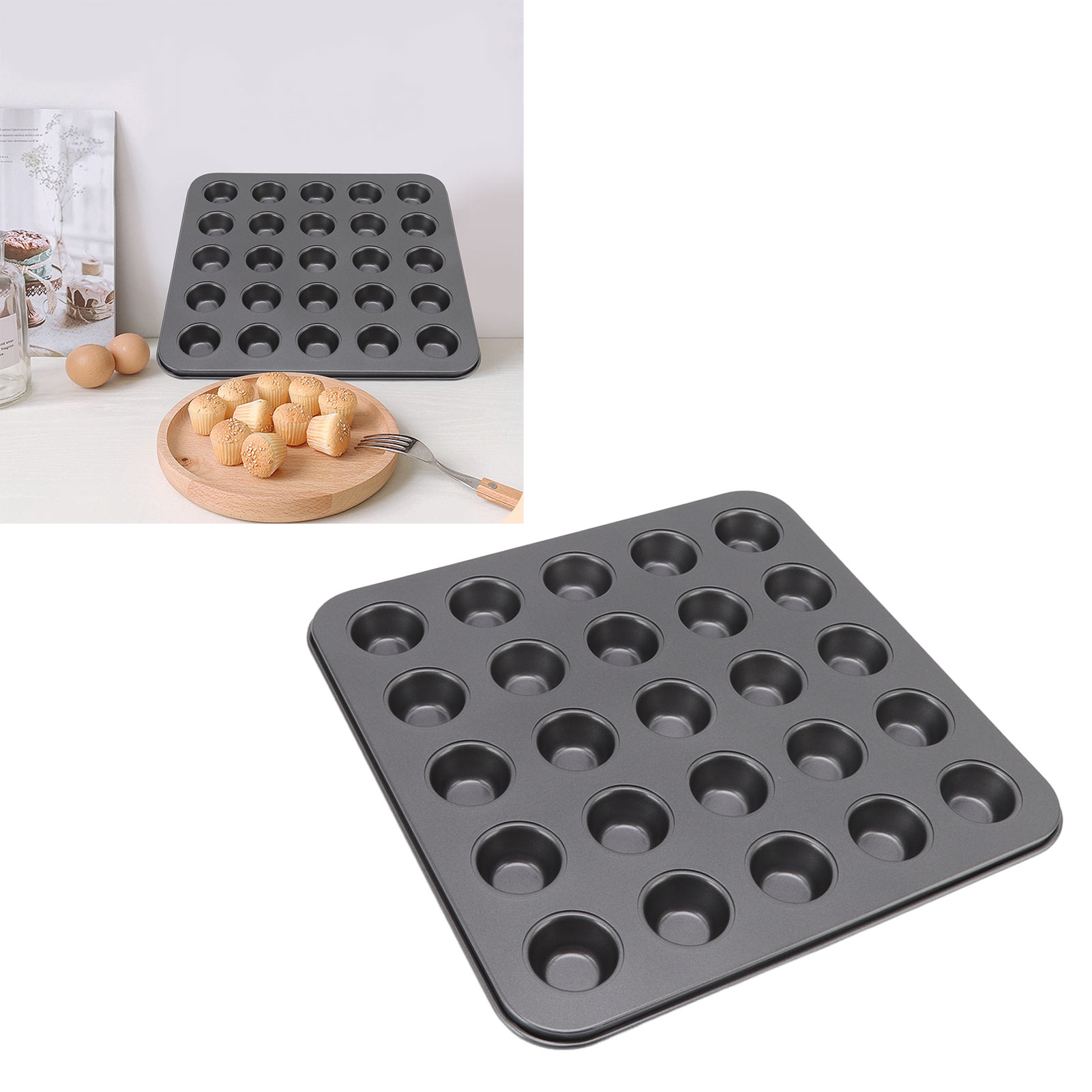 Mini-muffinformen, Antihaftbeschichtetes Backblech Mit 25 Mulden