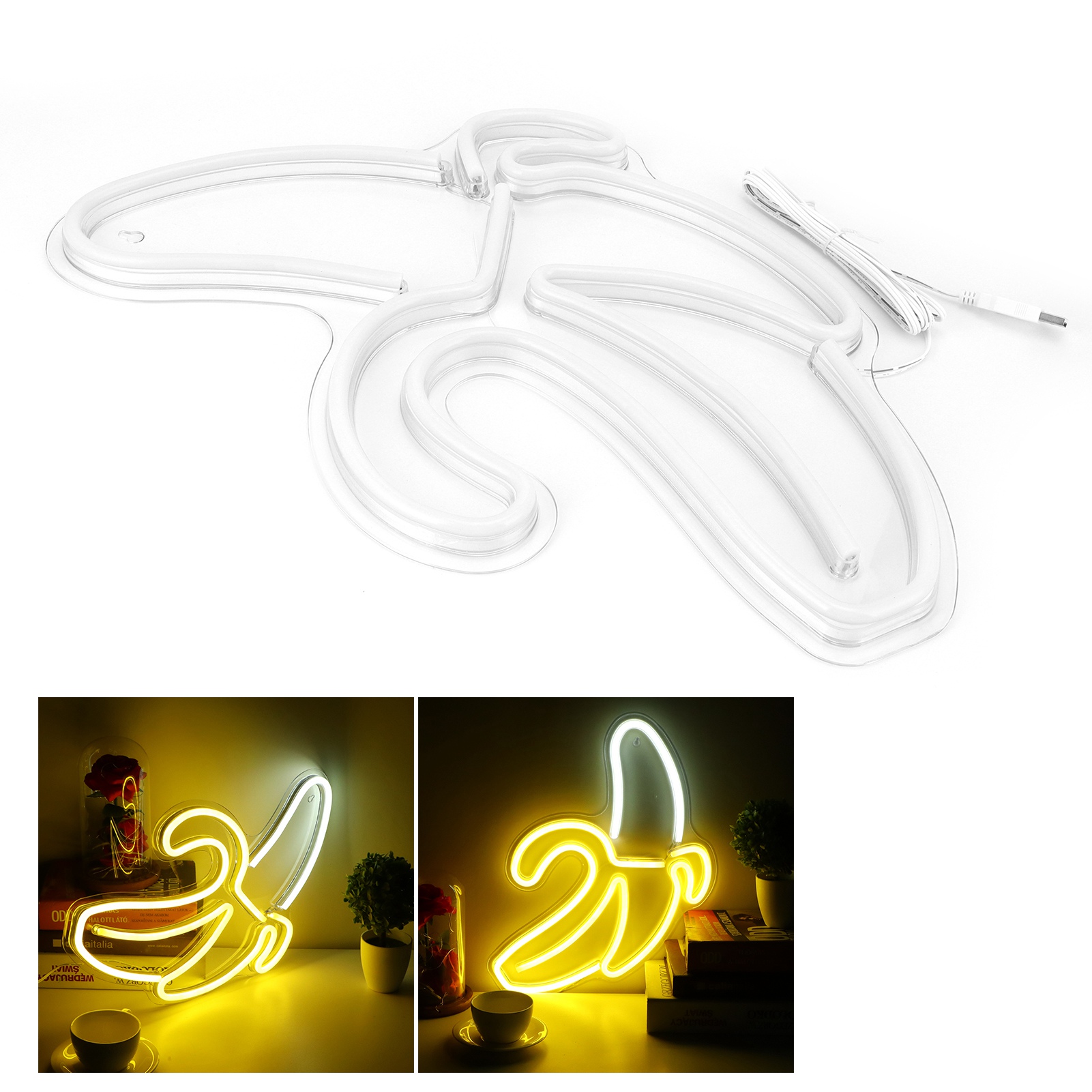 Bananenförmige Led-neonleuchte, Dekorative Wandleuchte Für Schlafzimmer, Weihnachtsfeier Oder Bar