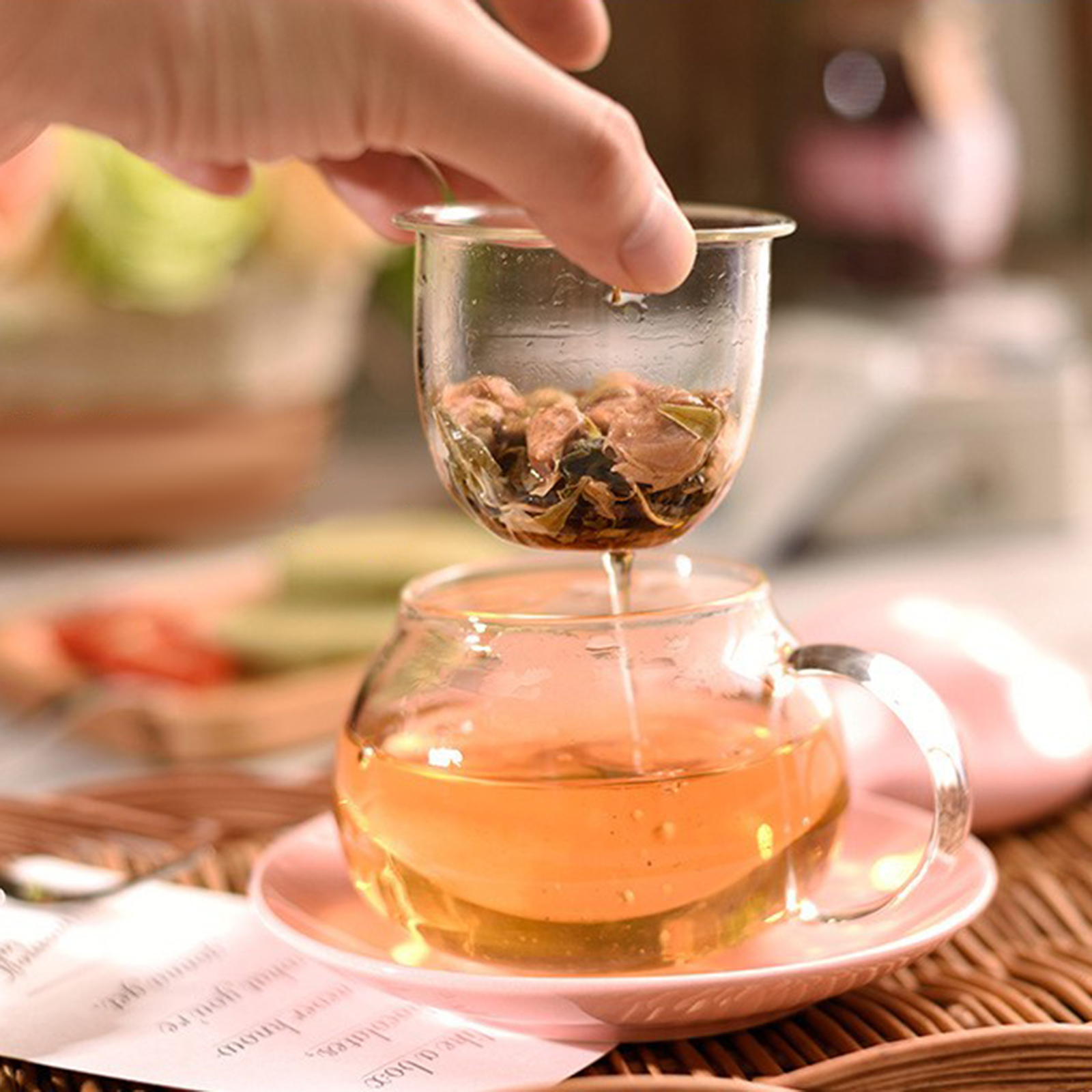 Entzückende Keramik-teetasse In Form Eines Pilzes