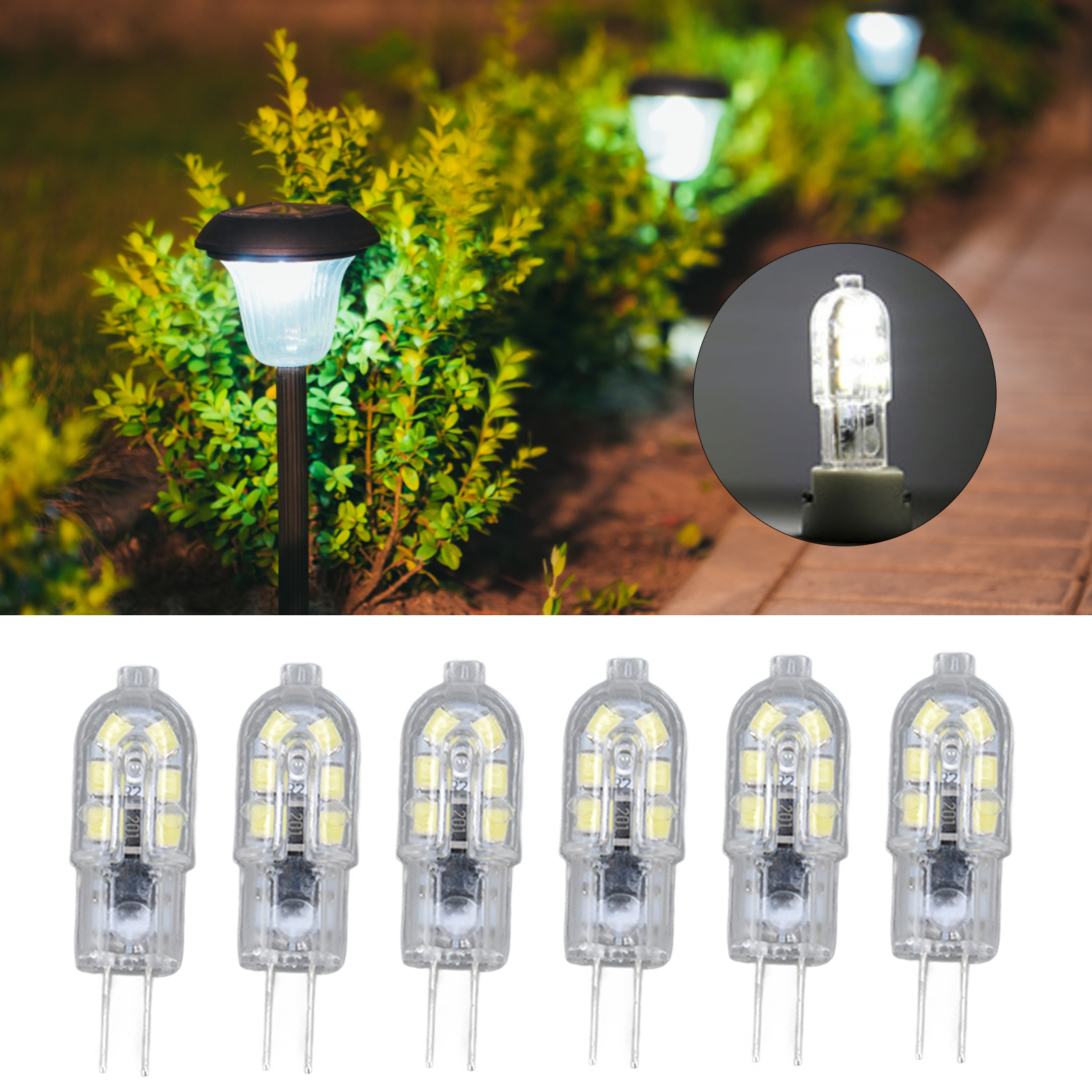 2835 G4 Led-lampe Mit 12 Leds, Weißes Licht