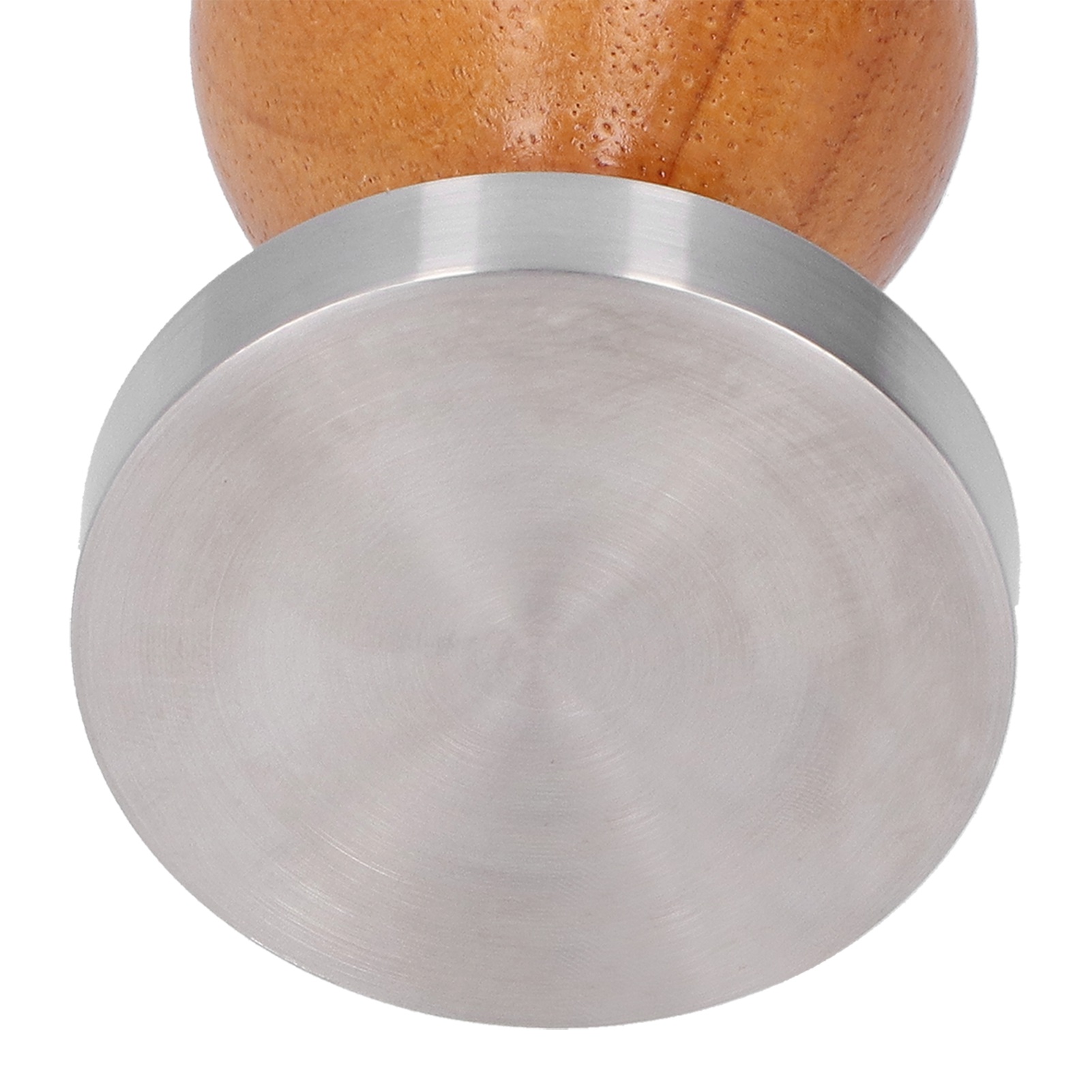 58 Mm Edelstahl-kaffeestößel Mit Holzgriff – Kaffeezubehör