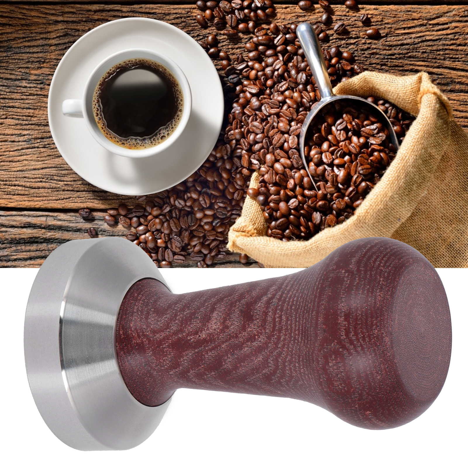 51 Mm Edelstahl-kaffeetamper, Hammeraufsatz Zum Verdichten Von Gemahlenem Kaffee Zu Hause Oder Im Büro