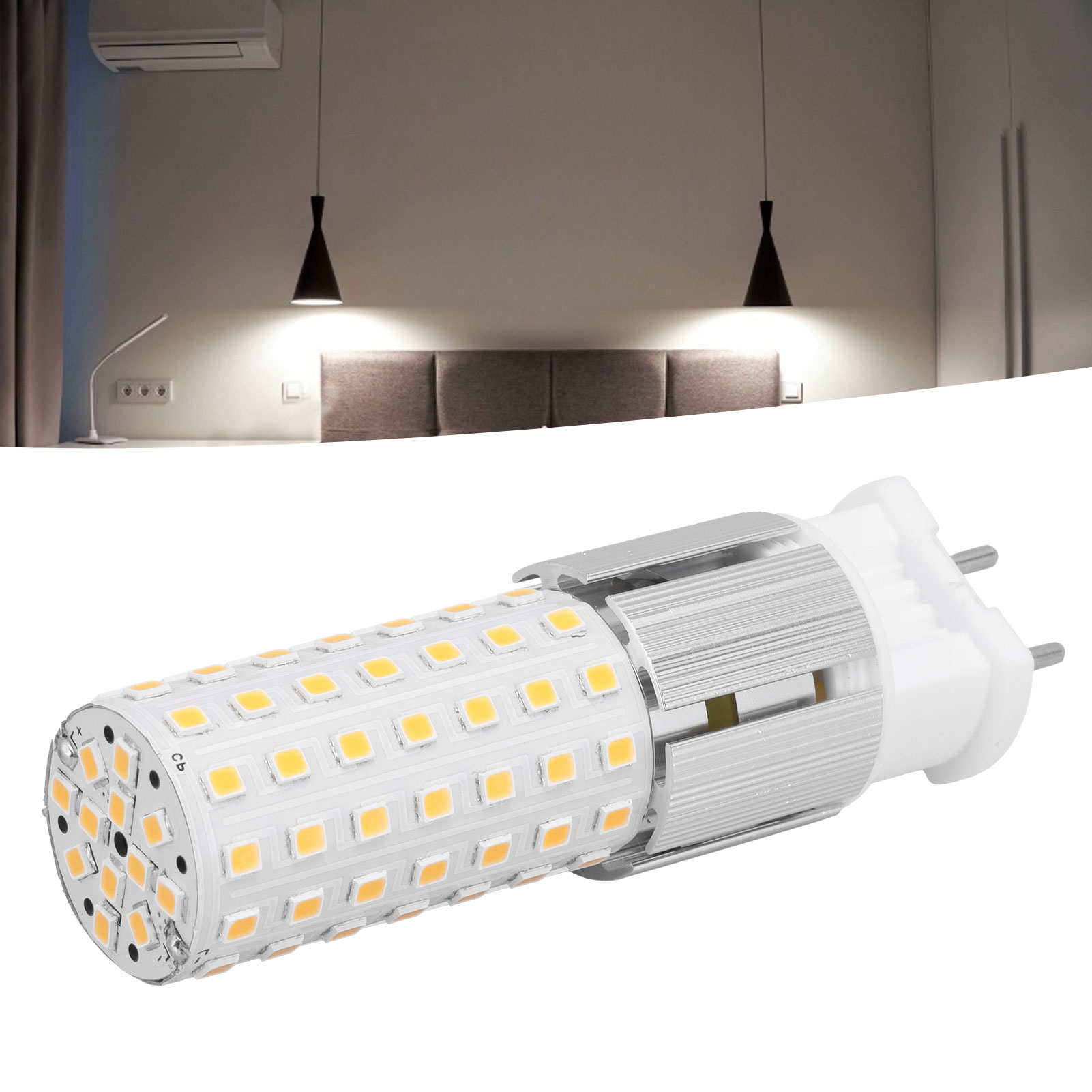 G12 Led-lampe, 96 Leds, 15 W, 1500 Lm, Für Kronleuchter Oder Wandleuchten, 85–265 V, 4500 K, Neutralweiß