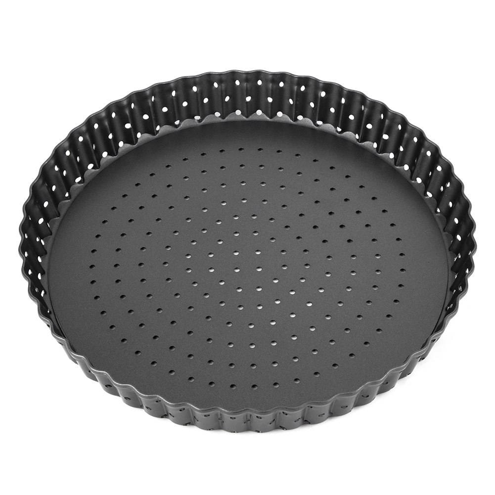 Dicke, Antihaftbeschichtete Pizzapfanne Aus Kohlenstoffstahl Für Den Hausgebrauch, Backblech, Küchenutensil (m (8 Zoll))