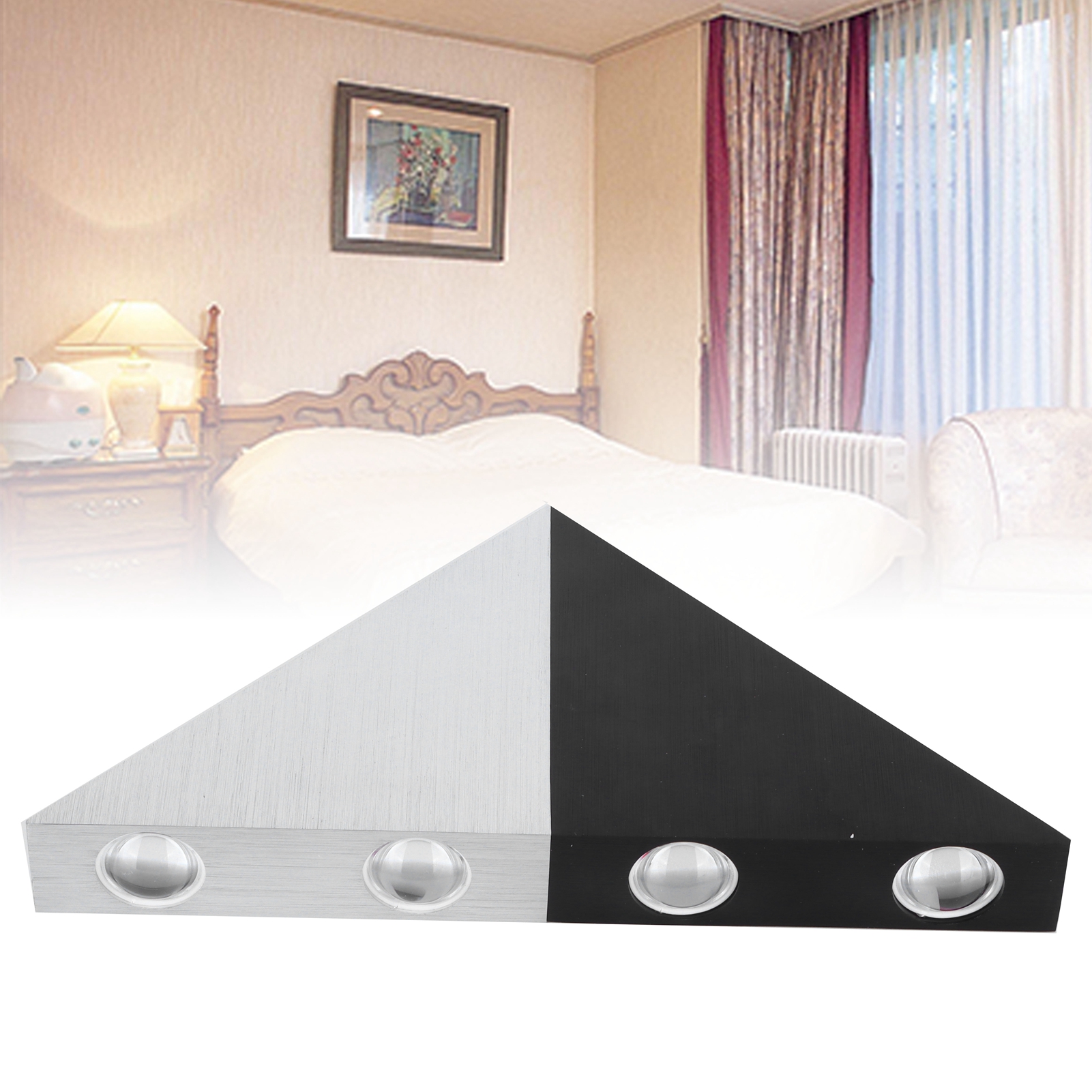 Dreieckige Led-lampe, 5 W, Warmweiß, 85–265 V, Zur Dekoration Von Zuhause, Schlafzimmer, Flur, Café, Bar Oder Karaoke-raum