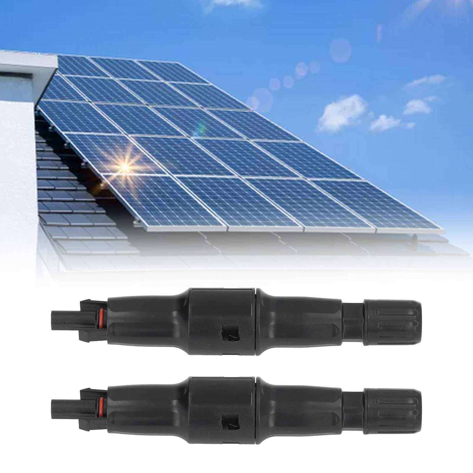 2 Mc4 1500v Solar-photovoltaik-steckverbinder Mit Integrierter Sicherung (30a)