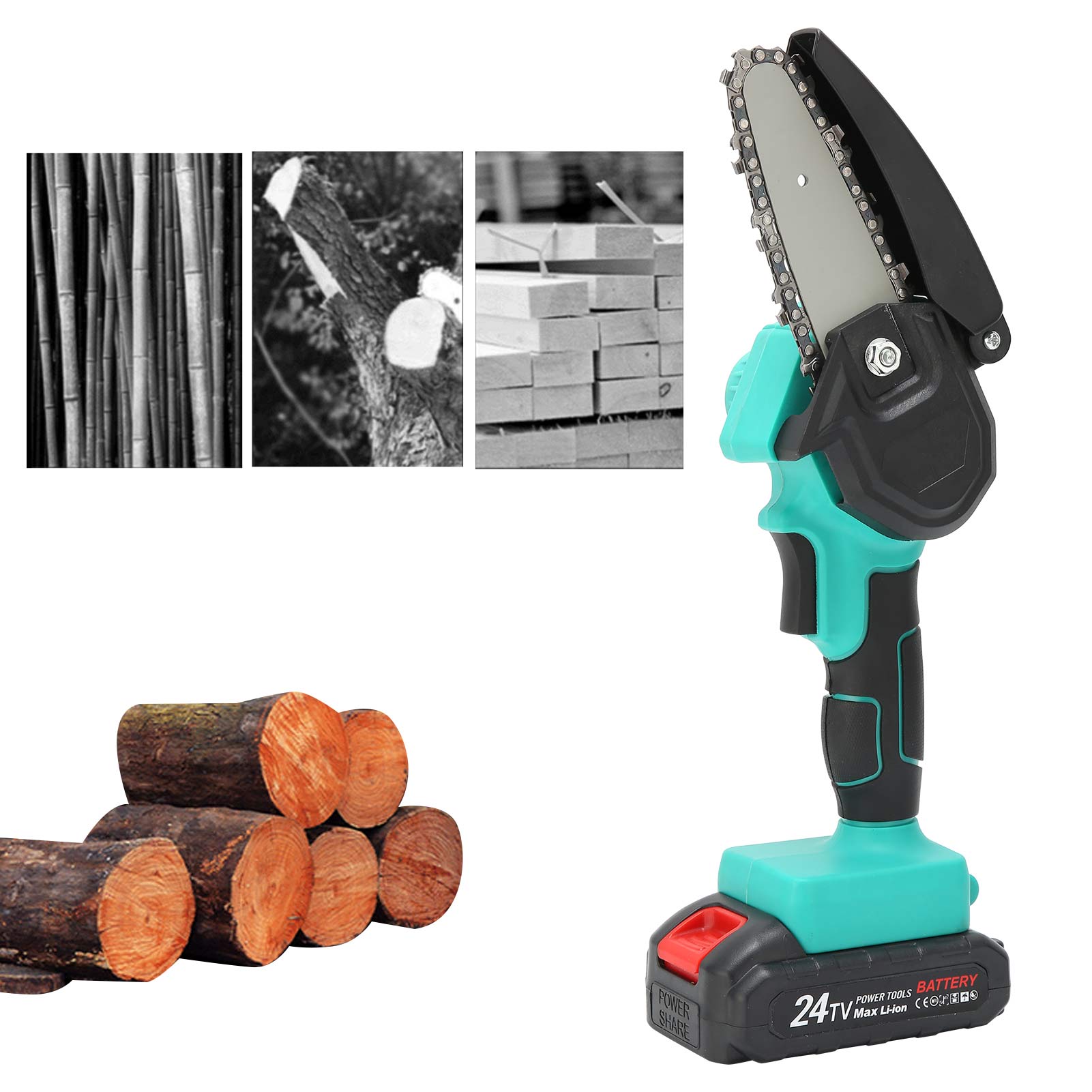 Mini-akku-gartensäge Für Haus Und Garten, Kleine Elektrische Handsäge, Gartengerät, Eu 100–240 V