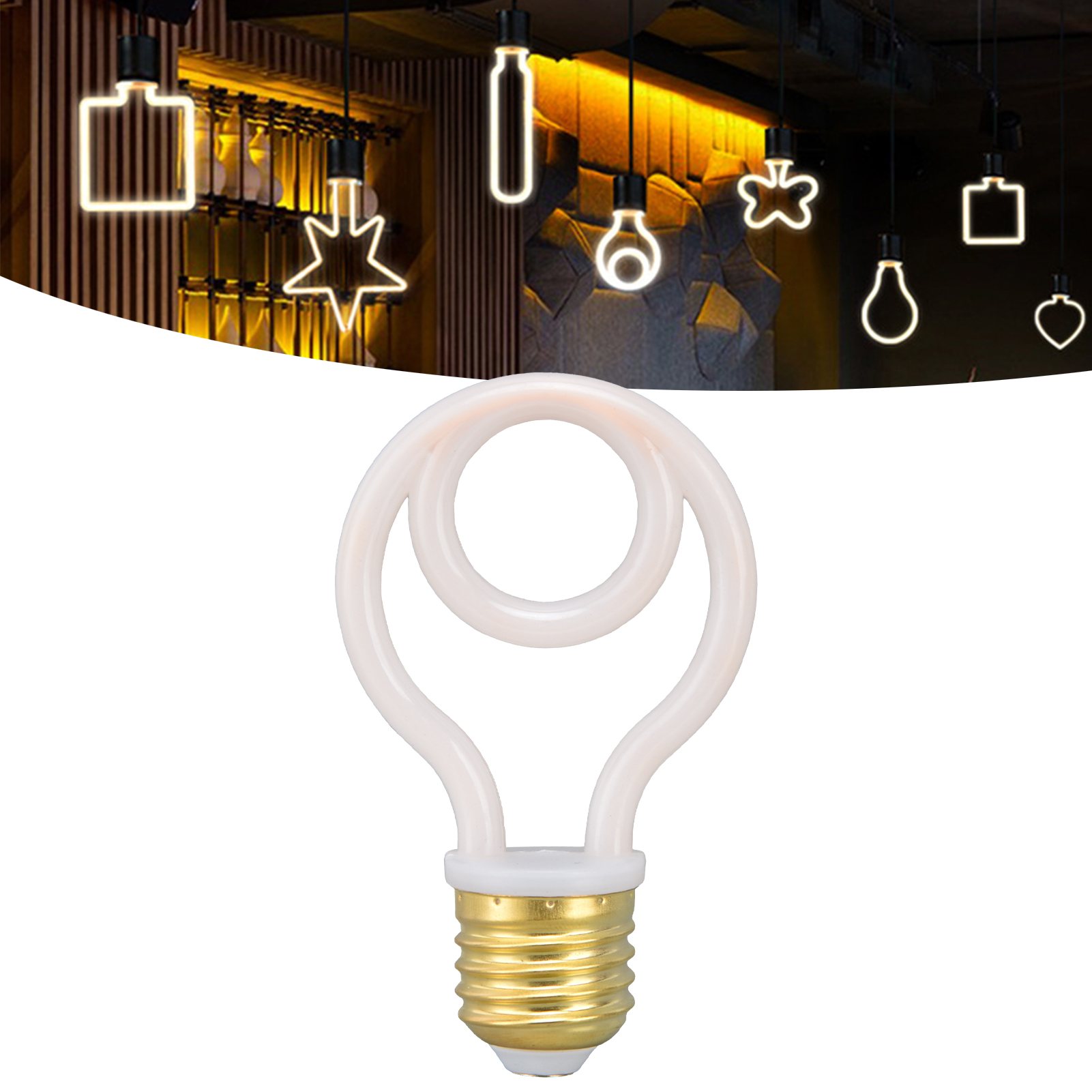 E27-schraubfassung Led-filamentbirne, Retro-stil, Sanftes Licht, Ideal Für Kreative Und Gemütliche Restaurants.
