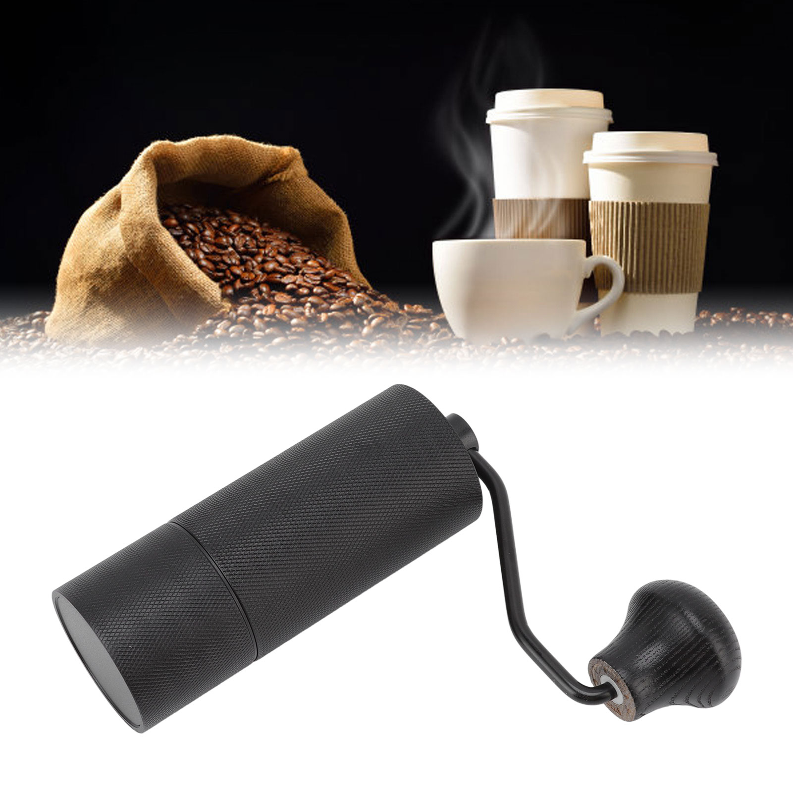 Cnc-gefräste Konische Kaffeemühle Aus Edelstahl, Manuelle Mühle, Einstellbarer Mahlgrad, Geeignet Für Büro, Zuhause, Reisen, Camping Und Als Geschenk.