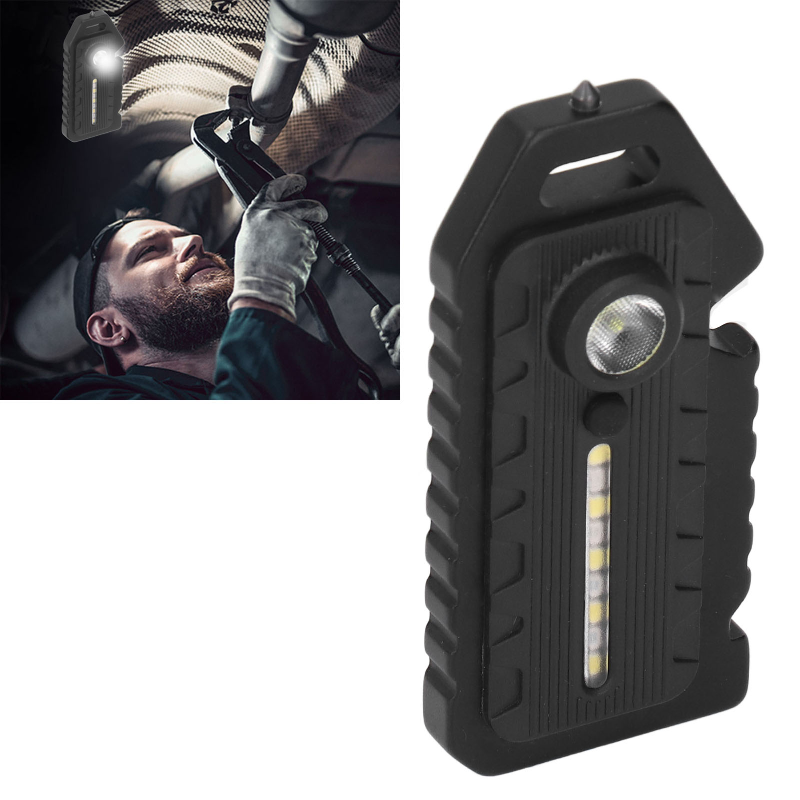Mini-led-schlüsselanhänger-taschenlampe, Multifunktionale Außenleuchte Mit Pfeife, Notlicht, Leistungsstarke Tragbare Taschenlampe