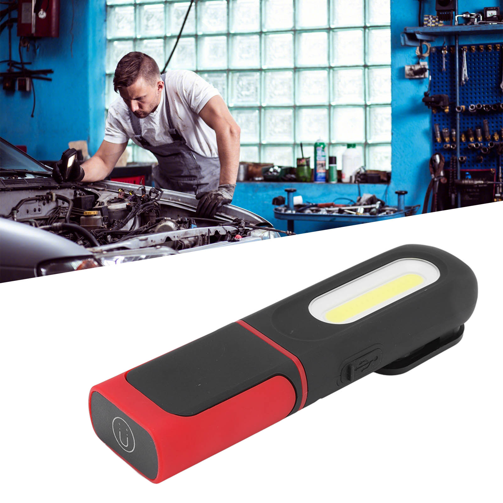 Led-arbeitsleuchte, Magnetische Arbeitsleuchte, Um 360 Grad Drehbare Kfz-inspektionsleuchte, Notfallreparaturleuchte.