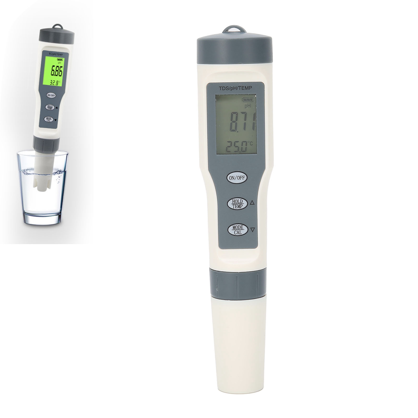 3-in-1 Wasserqualitätstester: Ph-wert, Tds, Temperatur, Tragbarer Mehrzweck-testerstift Für Die Wasseranalyse.