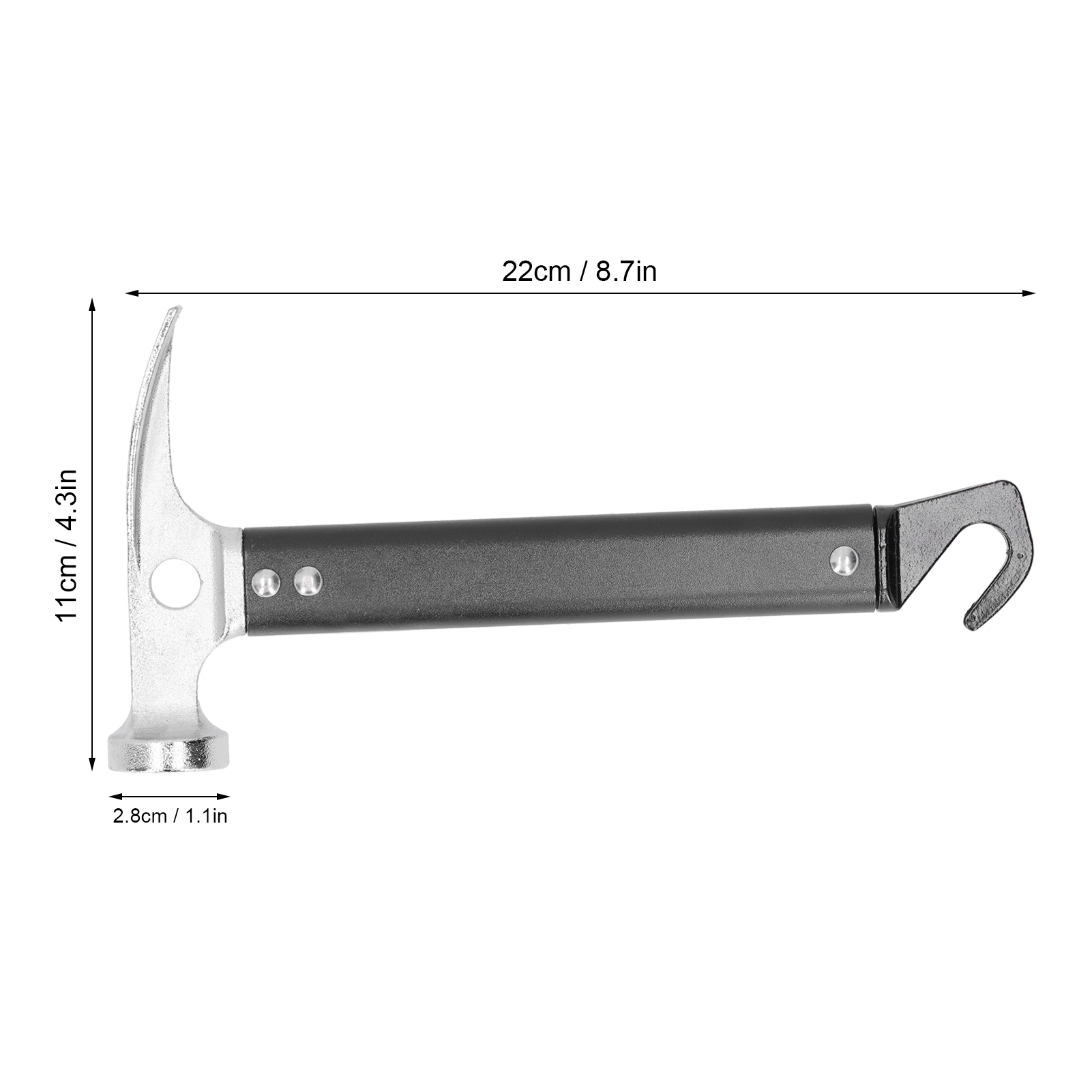 Campinghammer, Zeltpflockzieher, Mini-handschuh Aus Aluminiumlegierung Für Den Outdoor-einsatz
