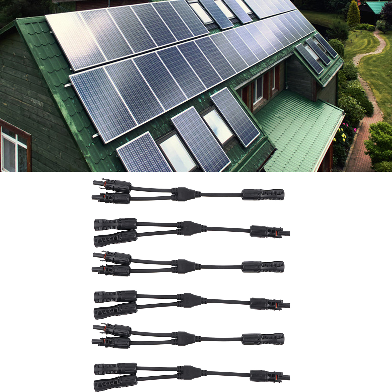 3 Sets/verkauf Von Steckverbindern Für Solarmodule 1500 V, 30 A, Wasserdicht, Für Photovoltaikmodule, 2-in-1-stecker Und -buchsen, Y-steckverbinder.