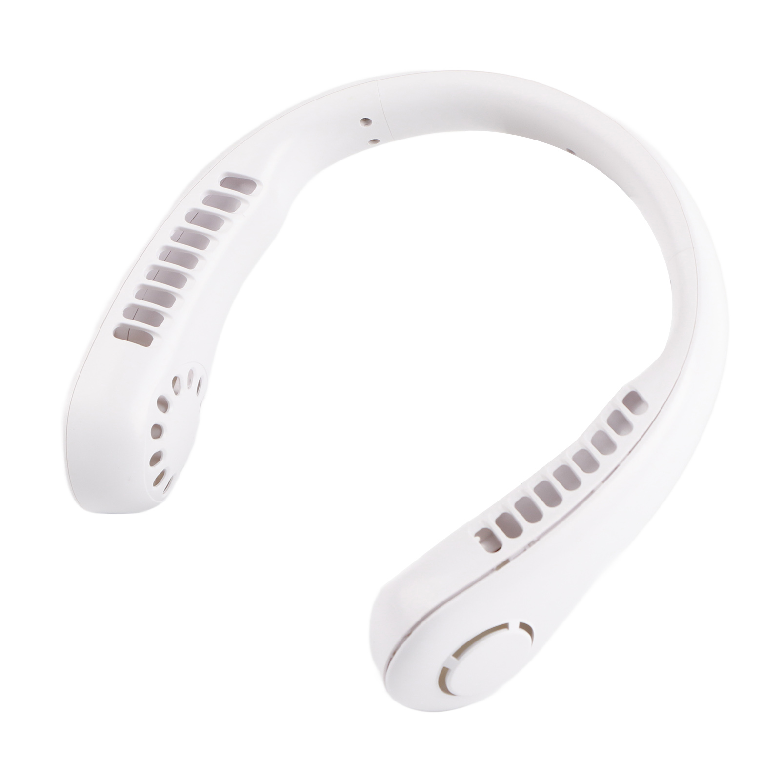 Mini-nackenventilator, Tragbarer Usb-miniventilator Für Studenten, Ohne Rotorblätter, Wiederaufladbar, Mit Nackenband Für Sport Unterwegs, Cremeweiß
