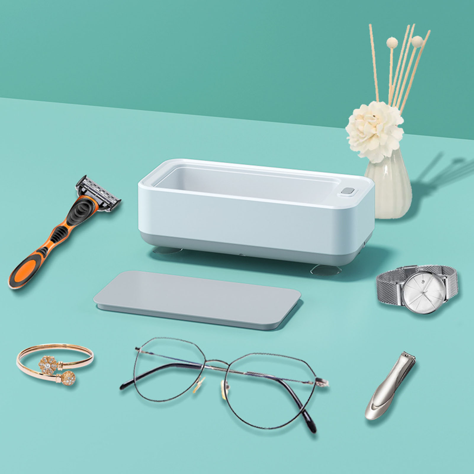 Ultraschallreiniger, Brillenreiniger, Ultraschallreinigungsbox Für Schmuck Und Uhren Mit Usb-ladefunktion