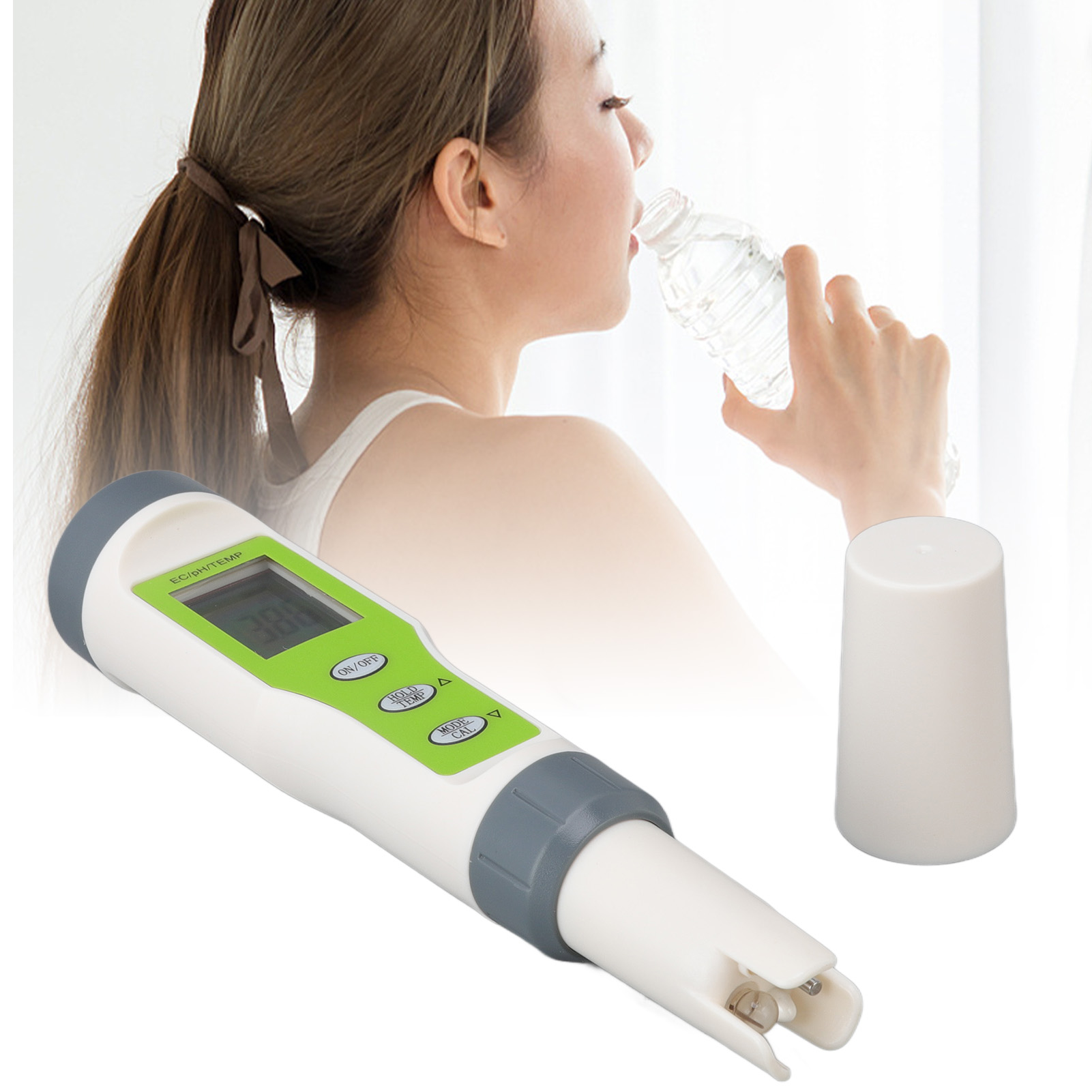 Praktischer 3-in-1-wasserqualitätsprüfstift Mit Ec/temp/ph-sensor, Analysator Und Hydroponik-tester