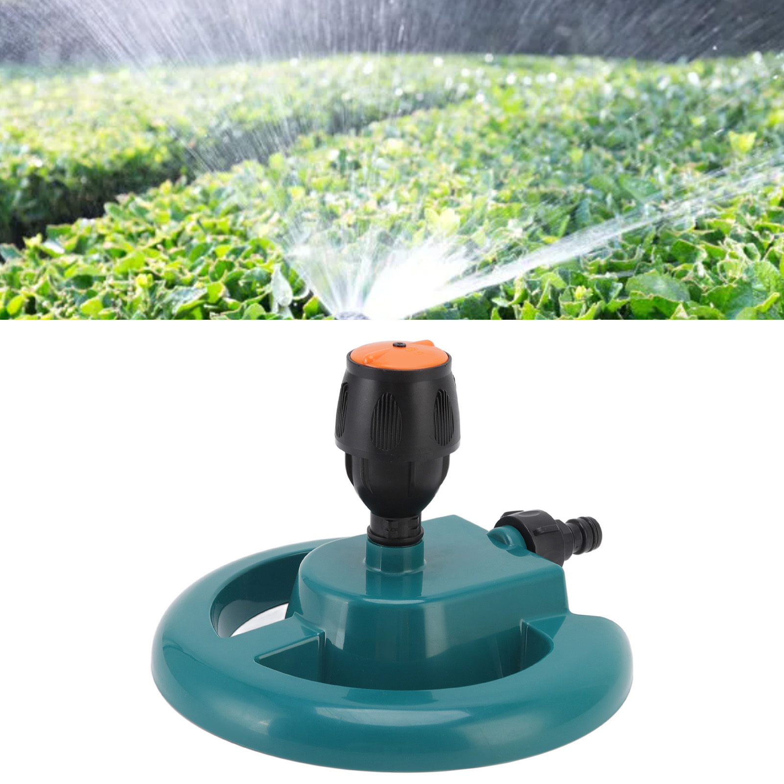 Automatischer, Um 360 Grad Drehbarer Sprinklerkopf Zur Bewässerung Von Rasenflächen Und Gärten, Ideal Für Die Bewässerung Von Gemüse Und Landwirtschaftlichen Flächen.