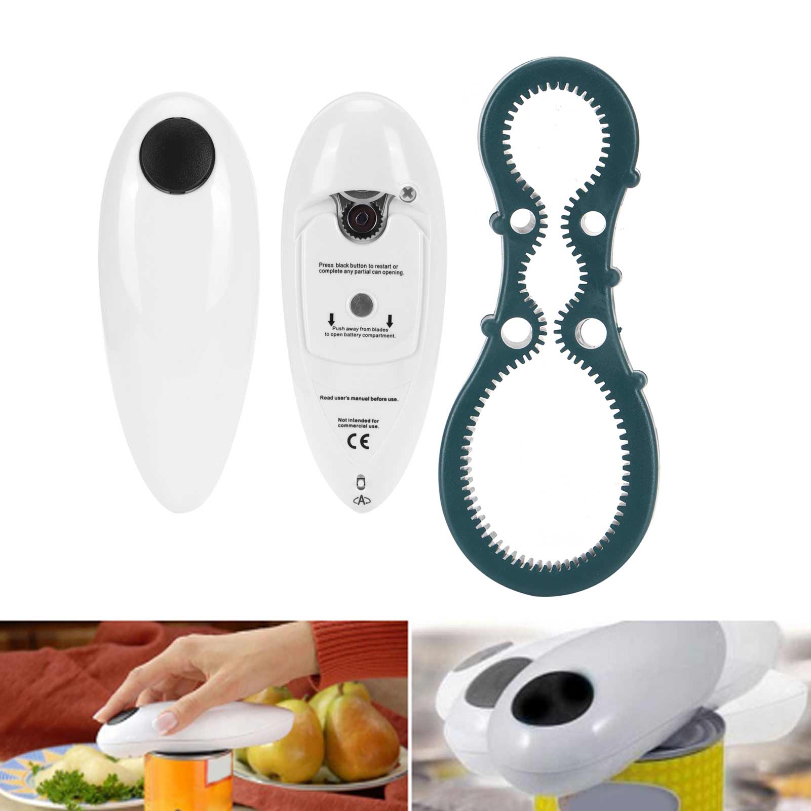 Automatischer Elektrischer Dosenöffner Und Manueller Flaschenöffner Für Zuhause, Küche Und Restaurant