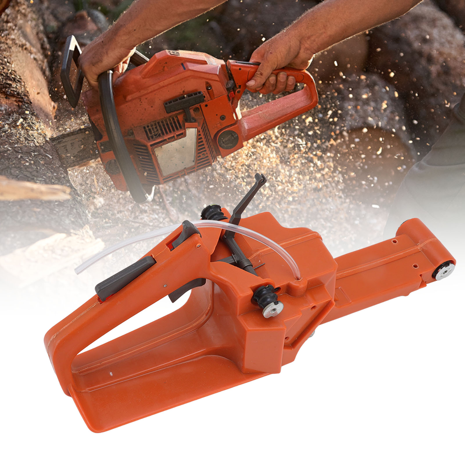 Externe Stromversorgung Für Husqvarna 61 266 268 272 Gartenkettensägen, Kraftstofftank, Hinterer Griff.