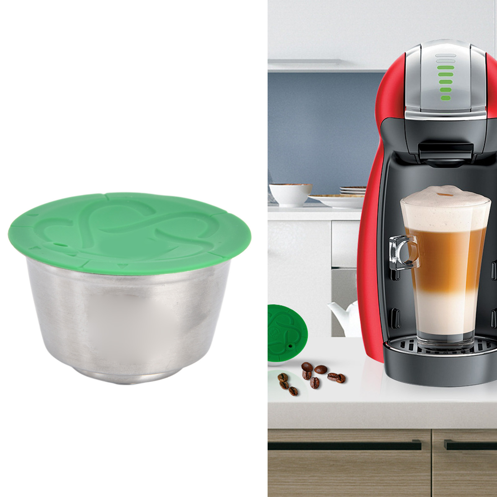 Wiederverwendbare Kaffeekapseln, Kaffeefilter Aus Edelstahl, Kaffeekapselset Für Nescafé Dolce Gusto
