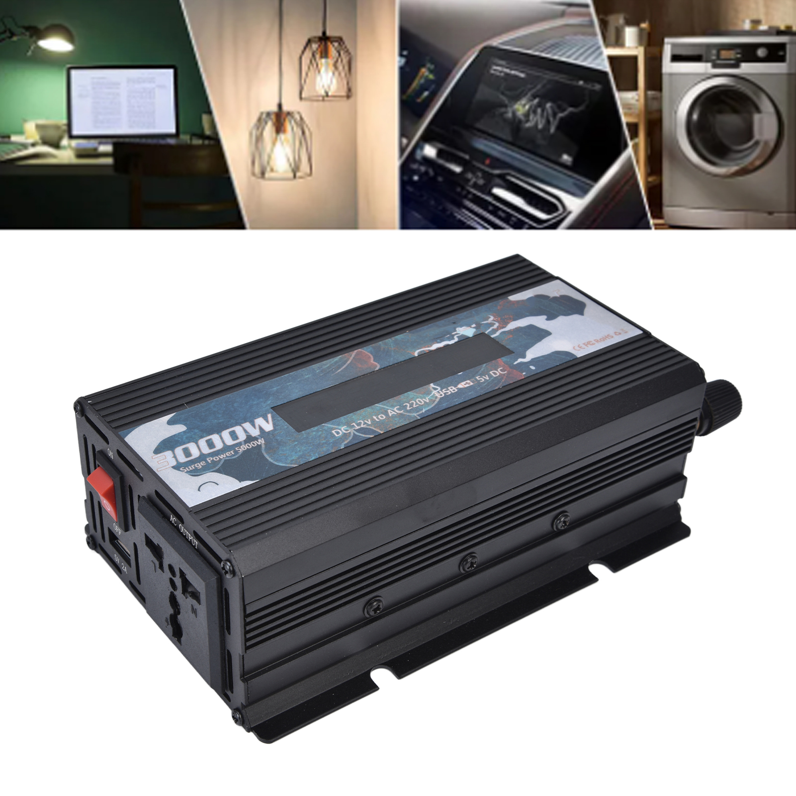 300-w-smart-wechselrichter Mit Display (schwarz)