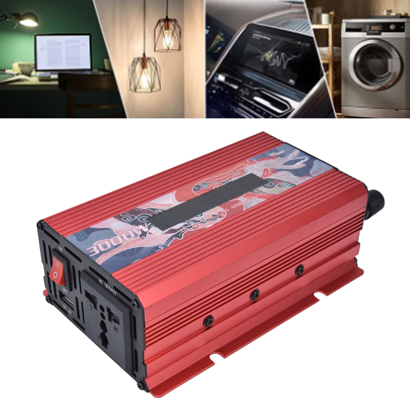 300-w-smart-wechselrichter Mit Display (rot)