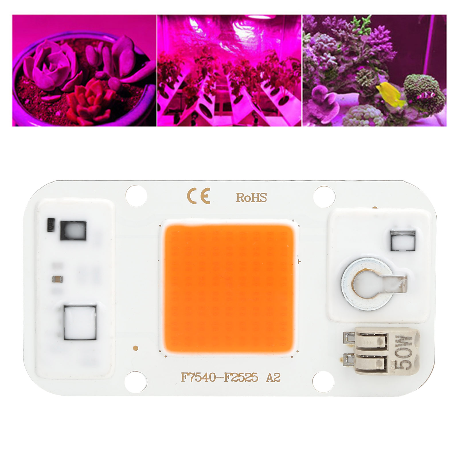 50w Hochvolt-220v-led-lichtquelle Ohne Netzteil, Integrierter Led-chip Für Pflanzenwachstum (vollspektrum)